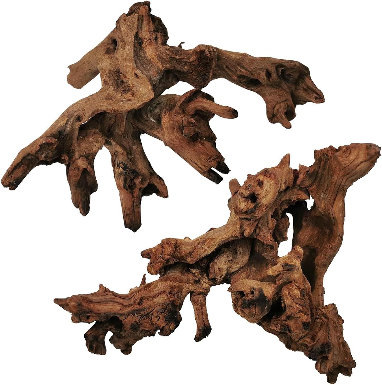 Natural Large Aquarium Driftwood 2 PCS 8-18 Inch for Fish Tank & Terrarium