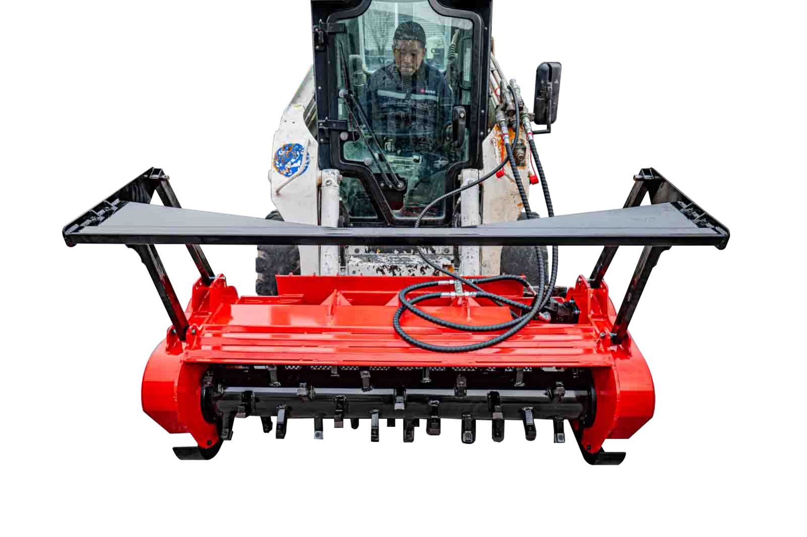 60" Forestry Mulcher Cutter for Bobcat Skid Steer Tree Removal Land Clearing