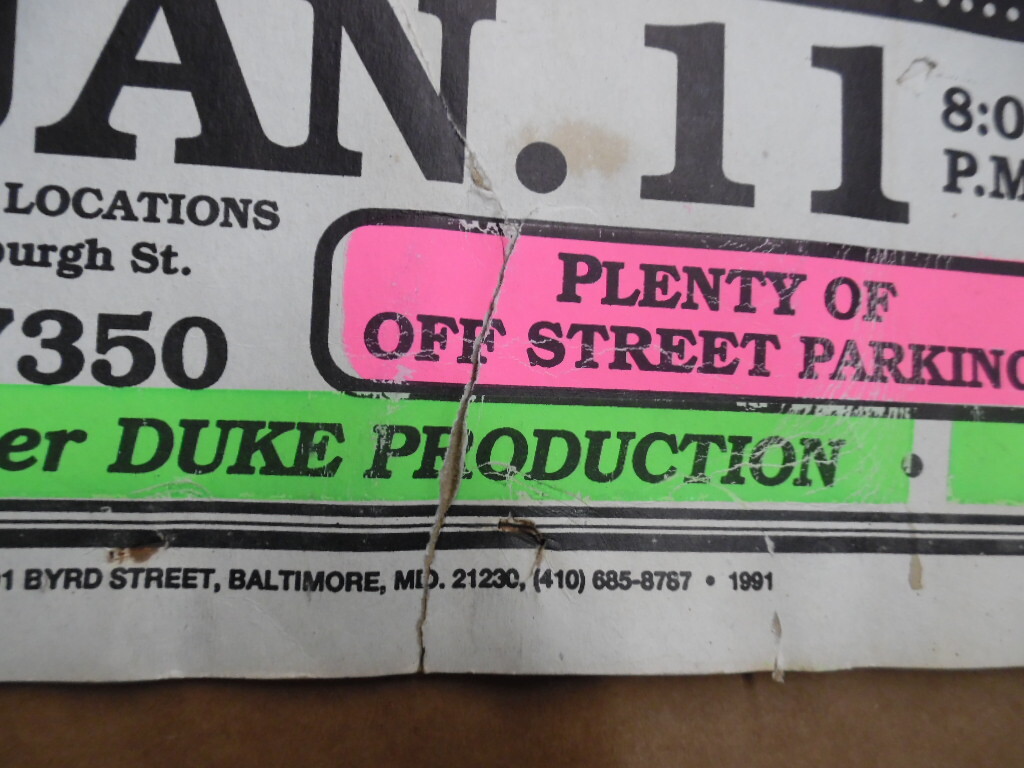 Vintage Tyrone Davis Clarence Carter R&B Blues Soul Concert Poster New Orleans