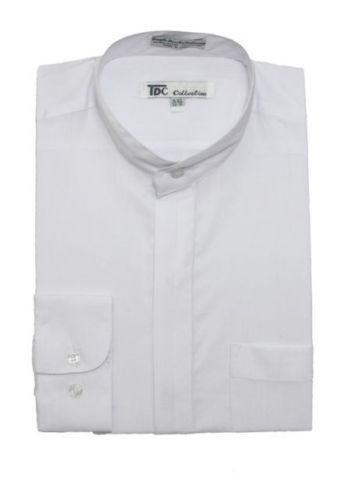Fotino Landi TDC SG01 Men's Mandarin Collar Dress Shirt