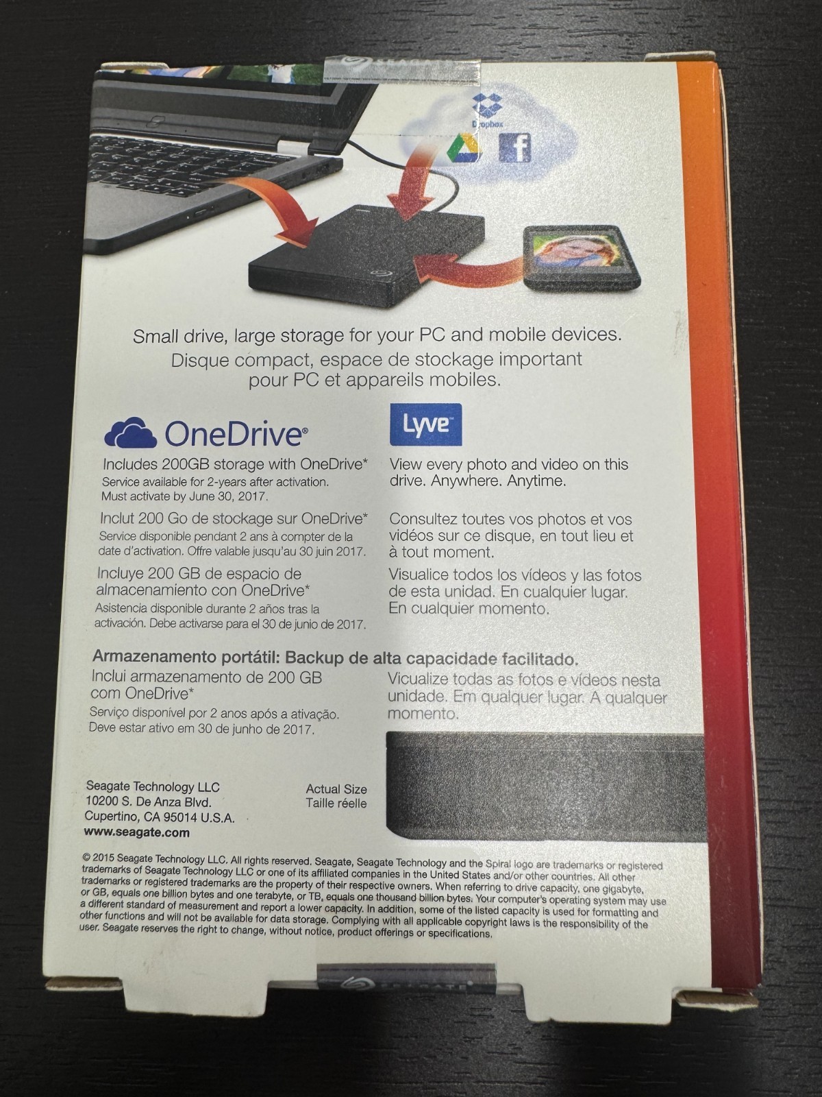 1 time used back up - Seagate Backup Plus Portable Storage 4TB, STDR4000100