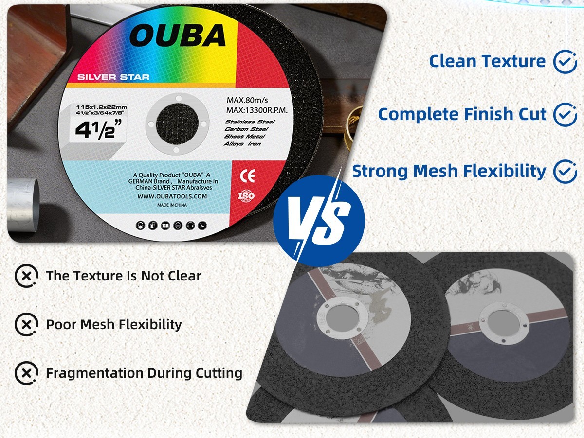 10 Pack Cut Off Wheels 4-1/2" Metal & Stainless Steel Angle Grinder Cutting Disc