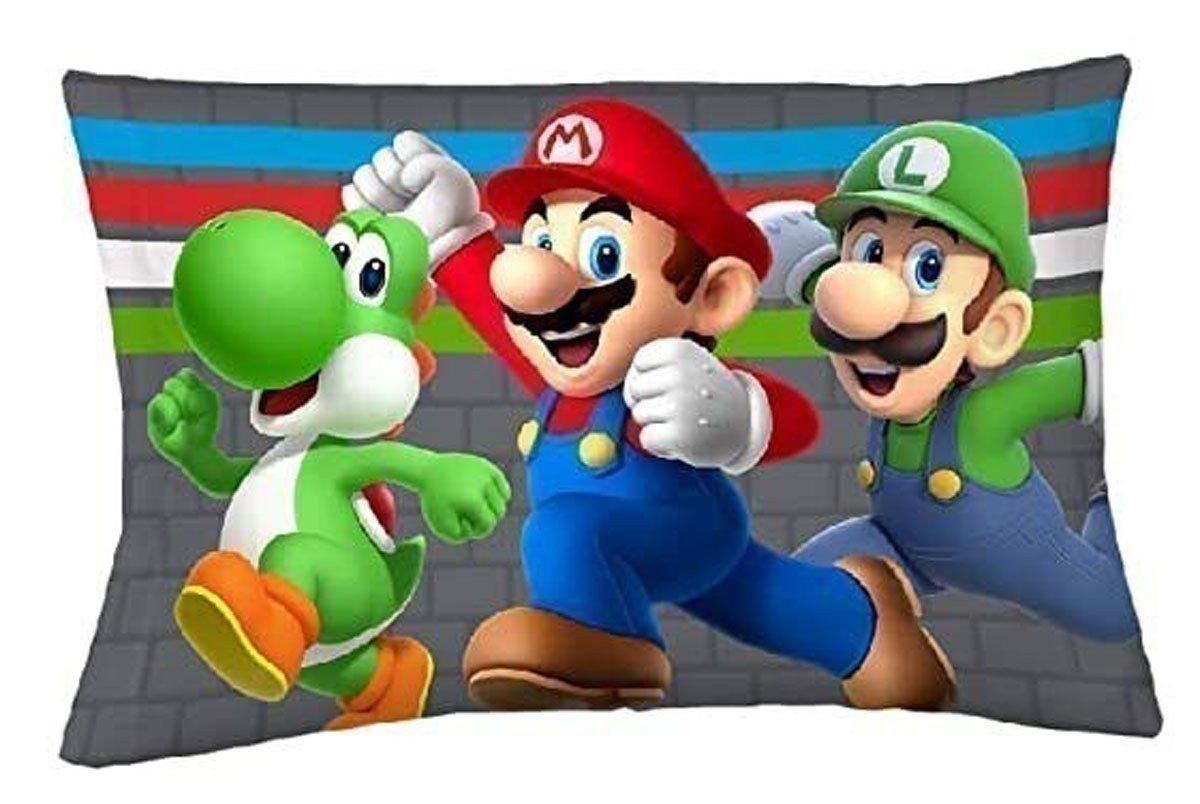 SUPER MARIO Trifecta Fun 4-Piece Full Size Sheet Set