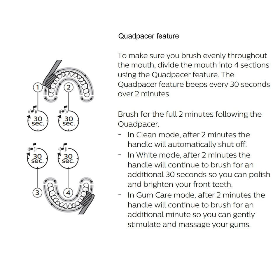 Philips Sonicare ProtectiveClean 4100 Sonic Toothbrush Handle HX686P HX682P