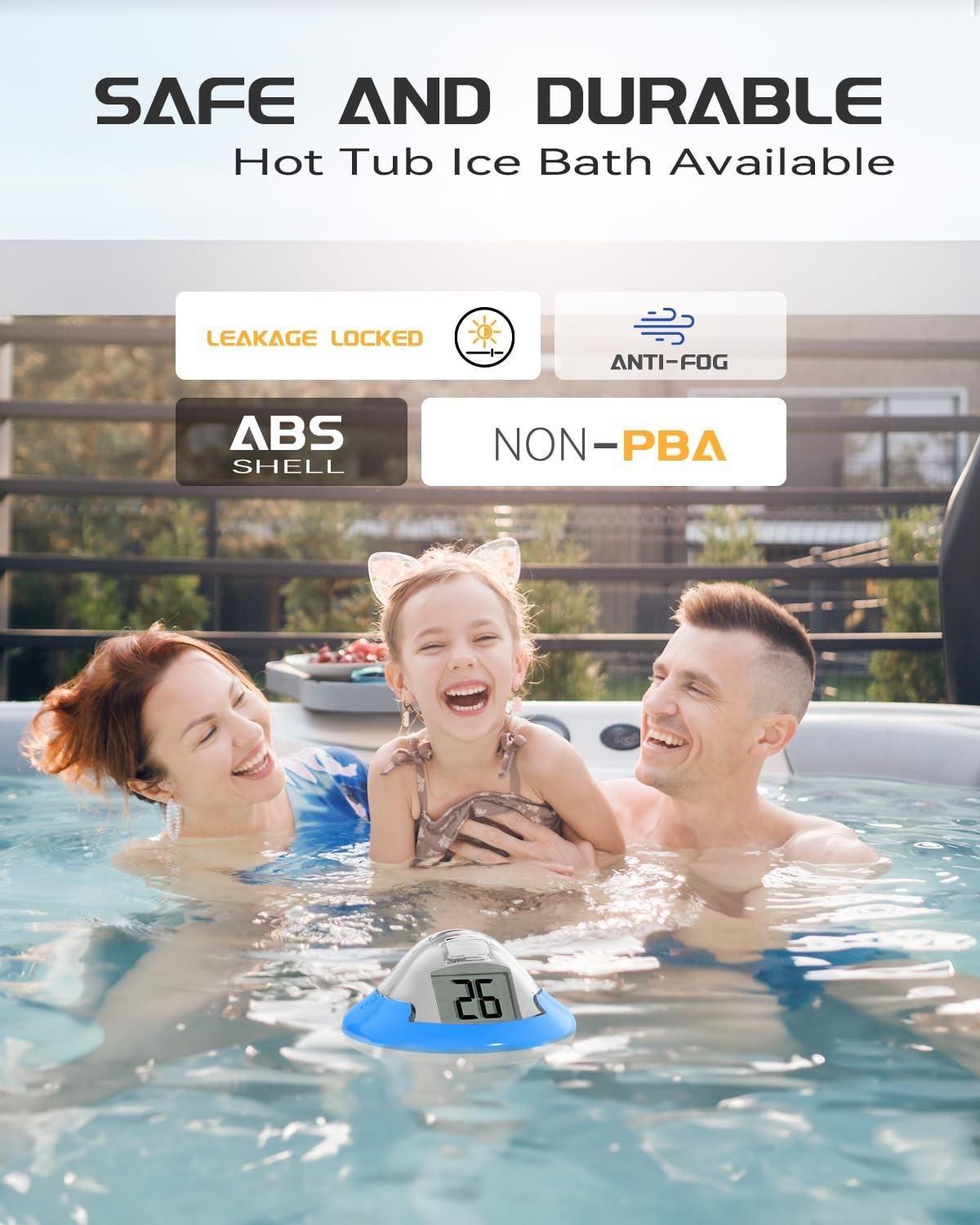 Wireless Swimming Pool Thermometer model ET214-S, usb rechargeable, Aquarium