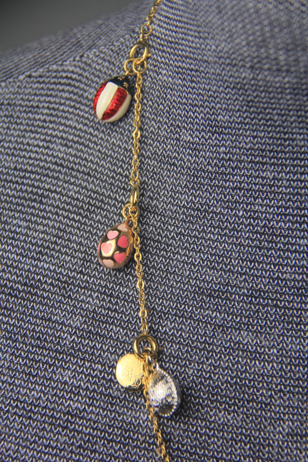 Joan Rivers Faberge Egg Charm Necklace