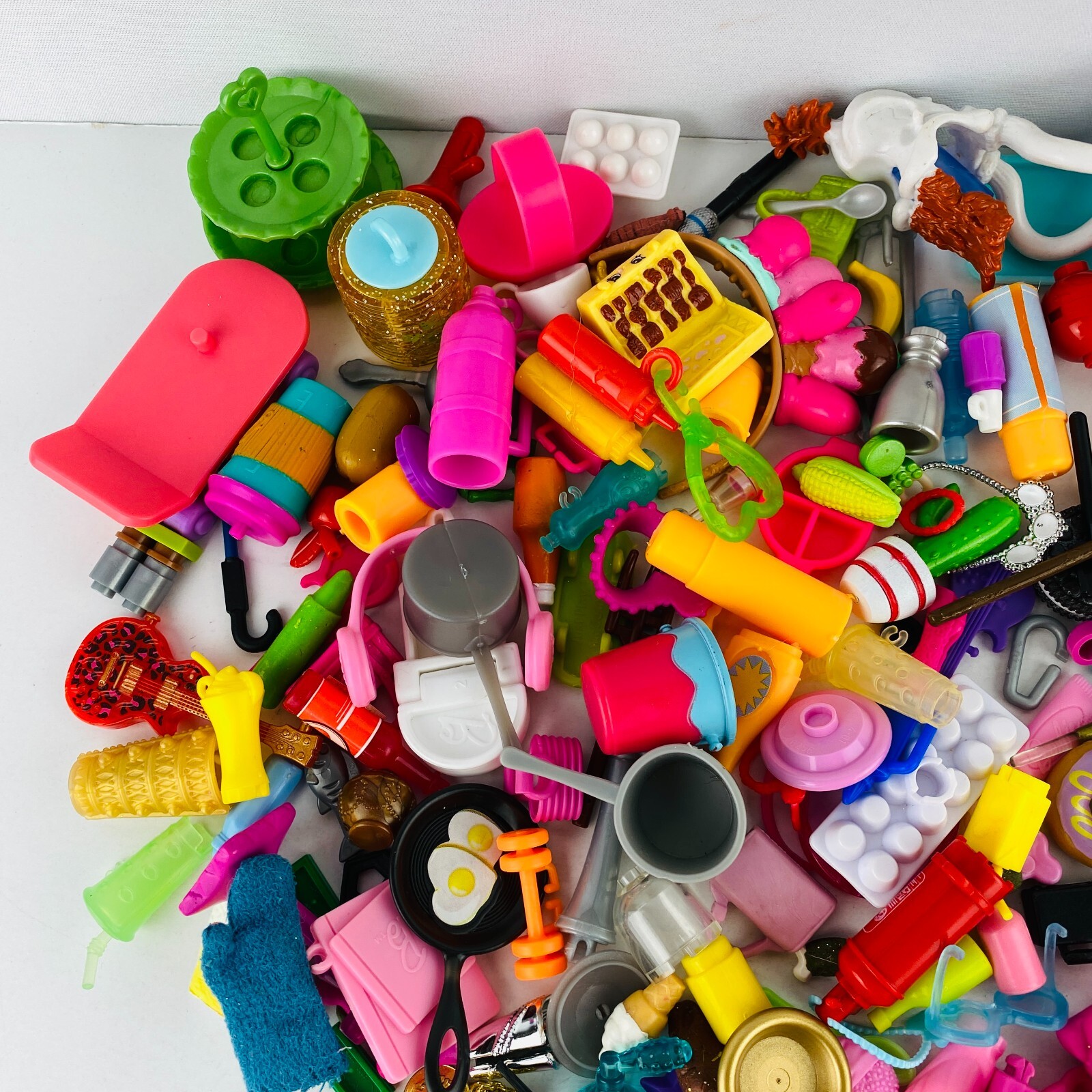 Barbie Barbies Large Lot Of Pretend Play Toys Dishes & Miscellaneous Accessories