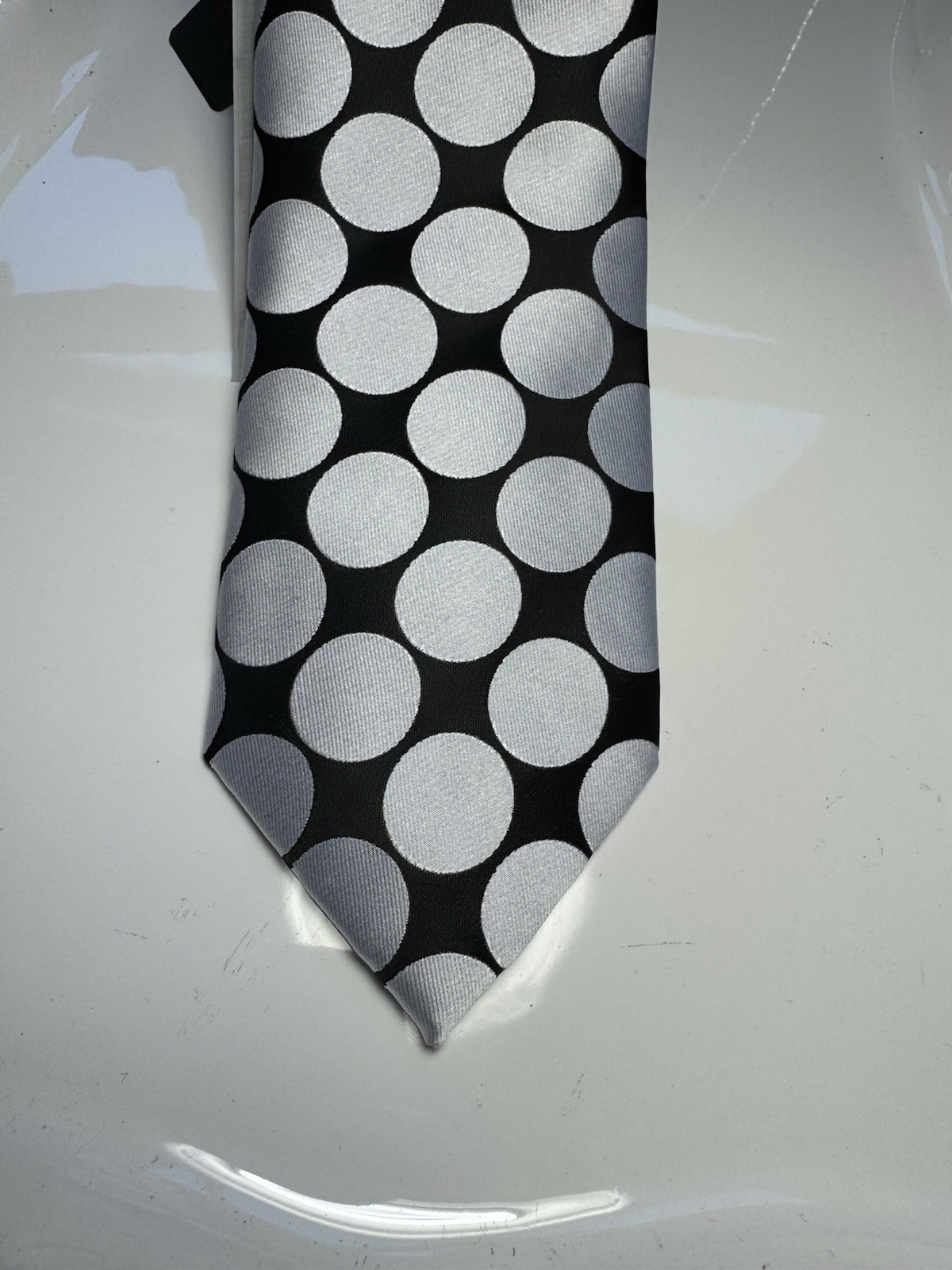 NWT IMANI UOMO MULTI COLOR POLKA DOTS STYLE PRINT SILK TOUCH NECK TIE & HANKY