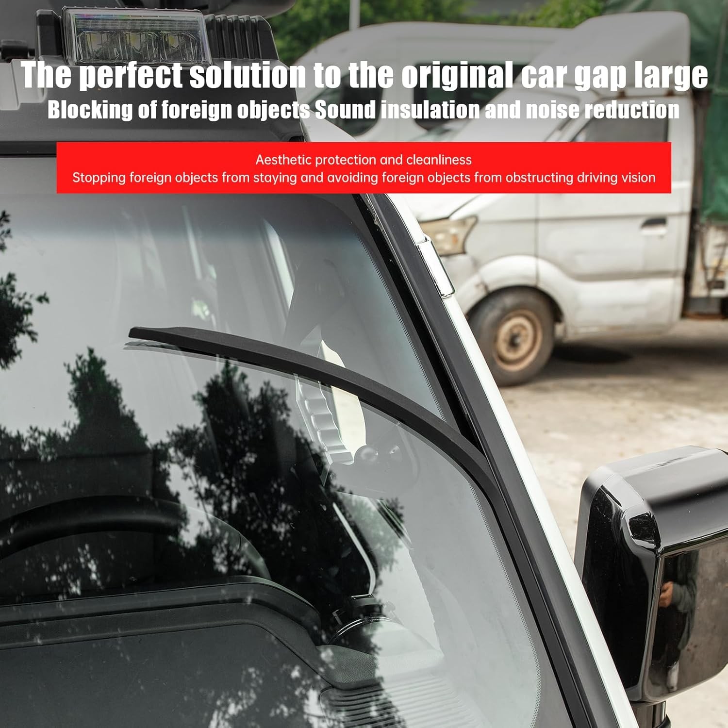 Front Glass Sealing Tape for 2024 2025 Lexus GX550 GX550H soundproofing Noise Re