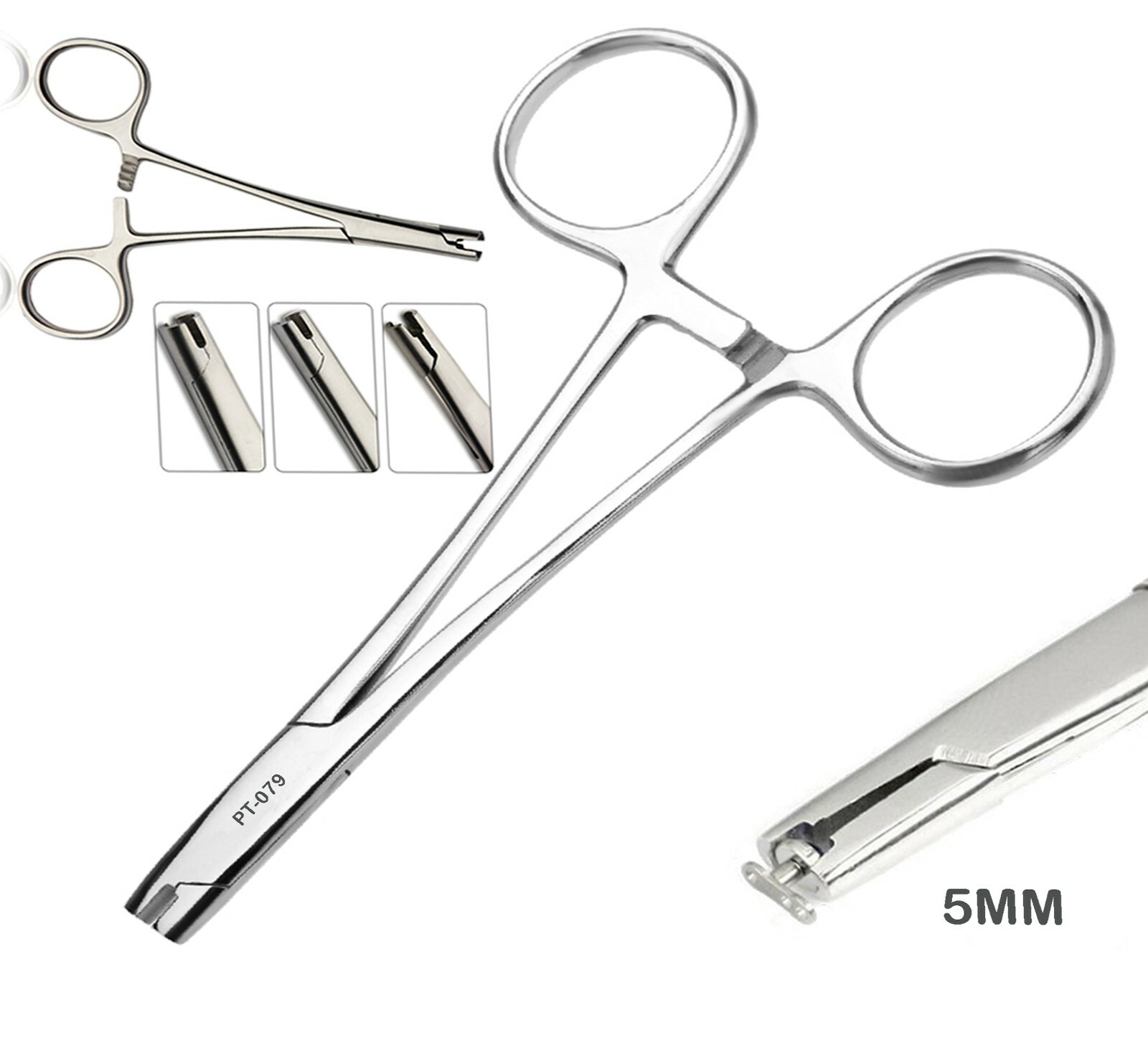 5mm Micro Dermal Insertion Surface Anchor Forceps 5" long Pierce Piercing Tool