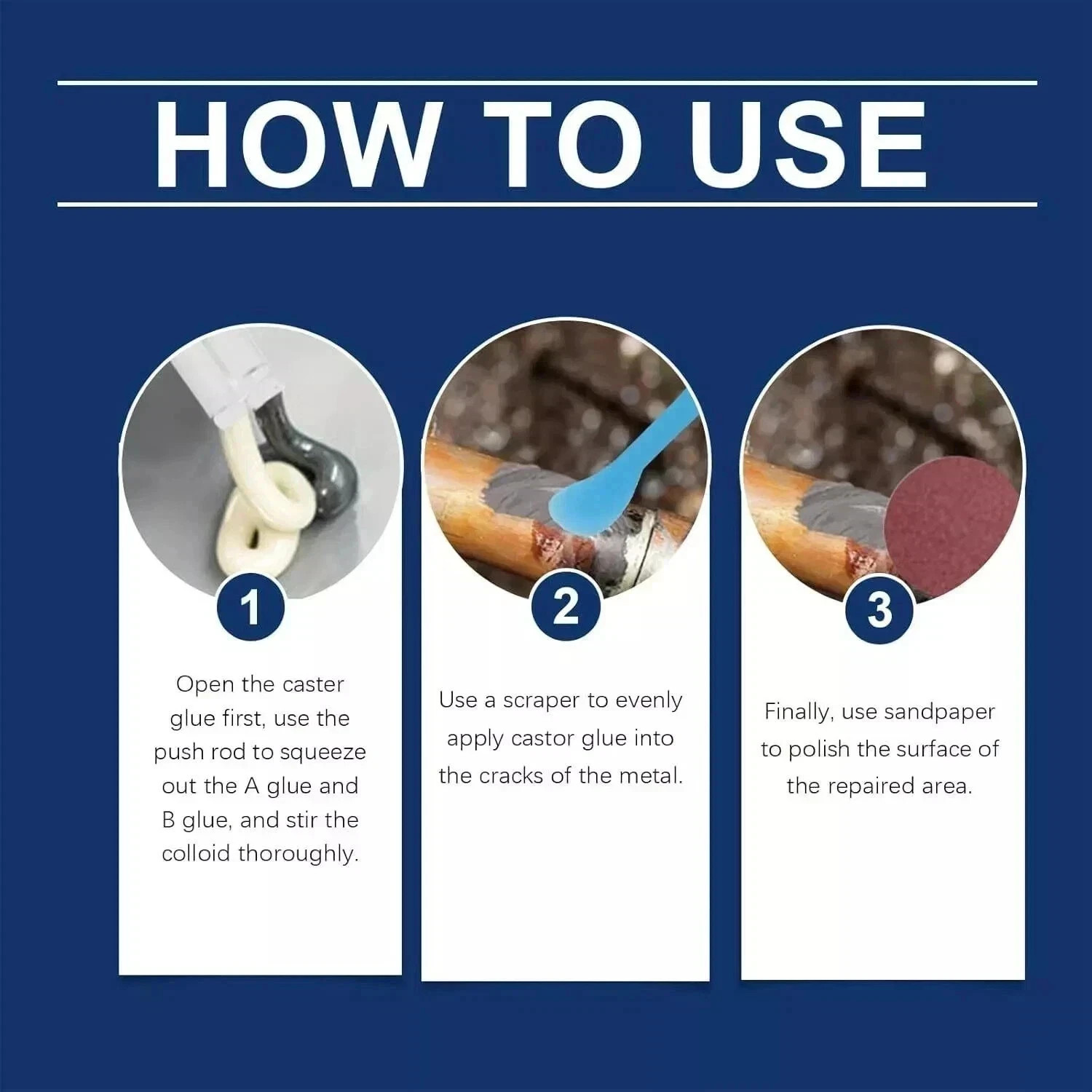 Strong Foundry Glue, High Temperature Resistant Casting Repair,Metal Repair Glue