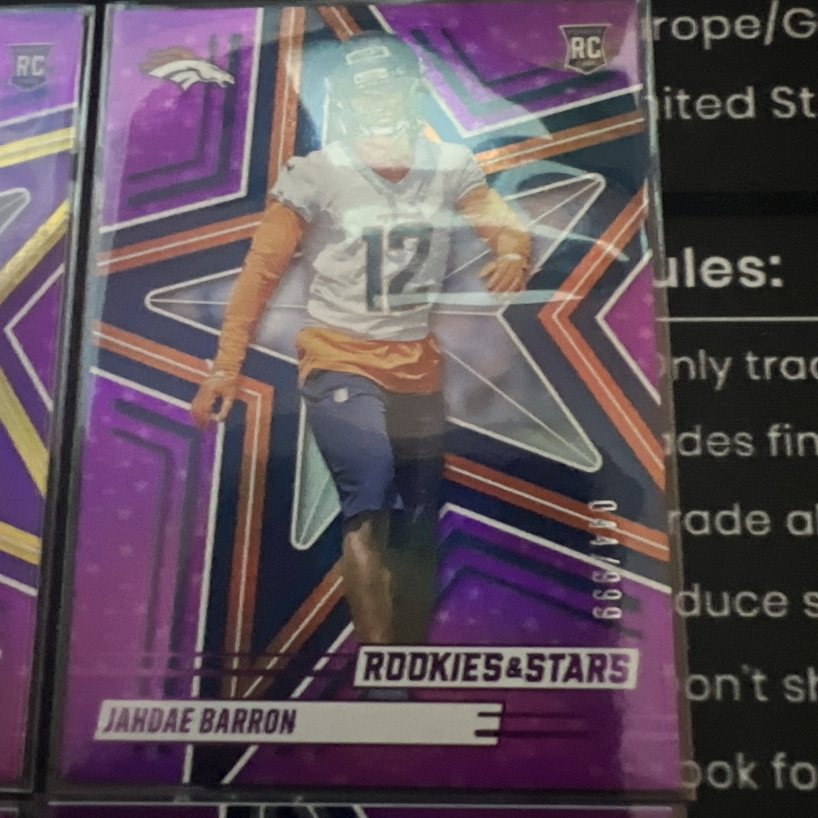 2025 🔥rookies And Stars🔥 purple 6 Pack To /999 +2 Kim Chancellor