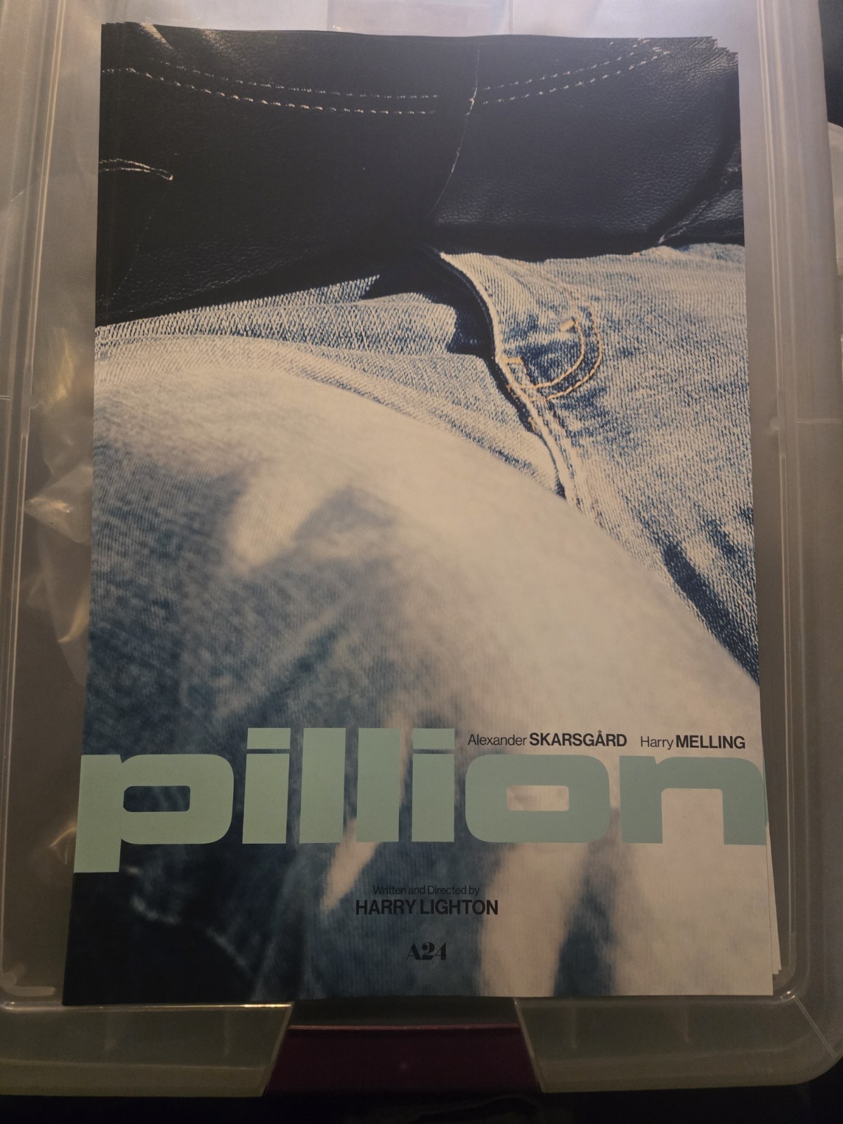 Pillion Movie (2025) 12x17.75 Original Theatrical Jeans Poster Skarsgard Melling