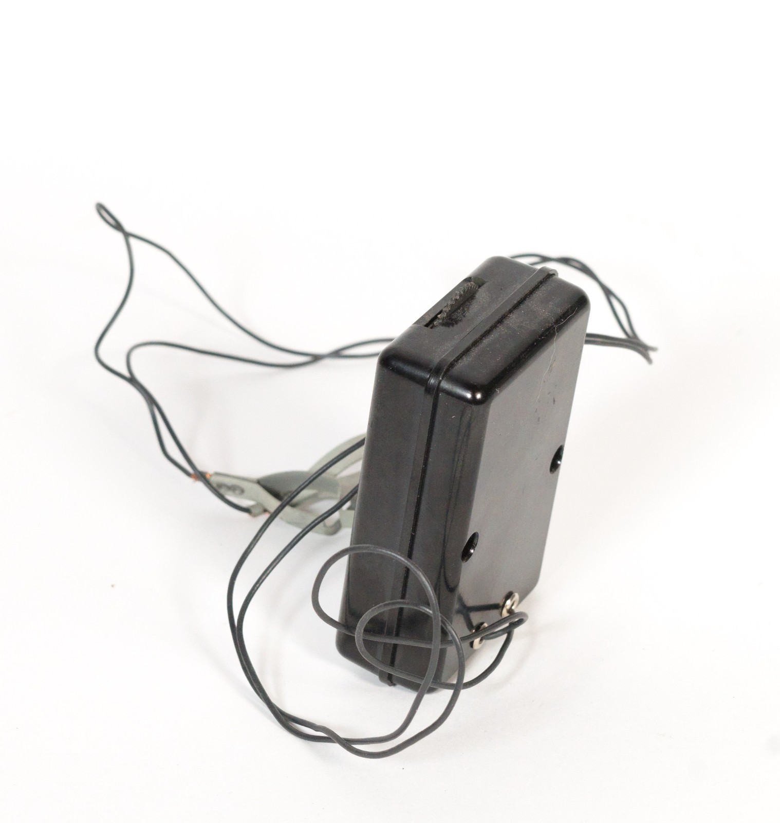 Vintage TinyTone Pocket Crystal Radio In Box w/LOTS of Original Paper * Works