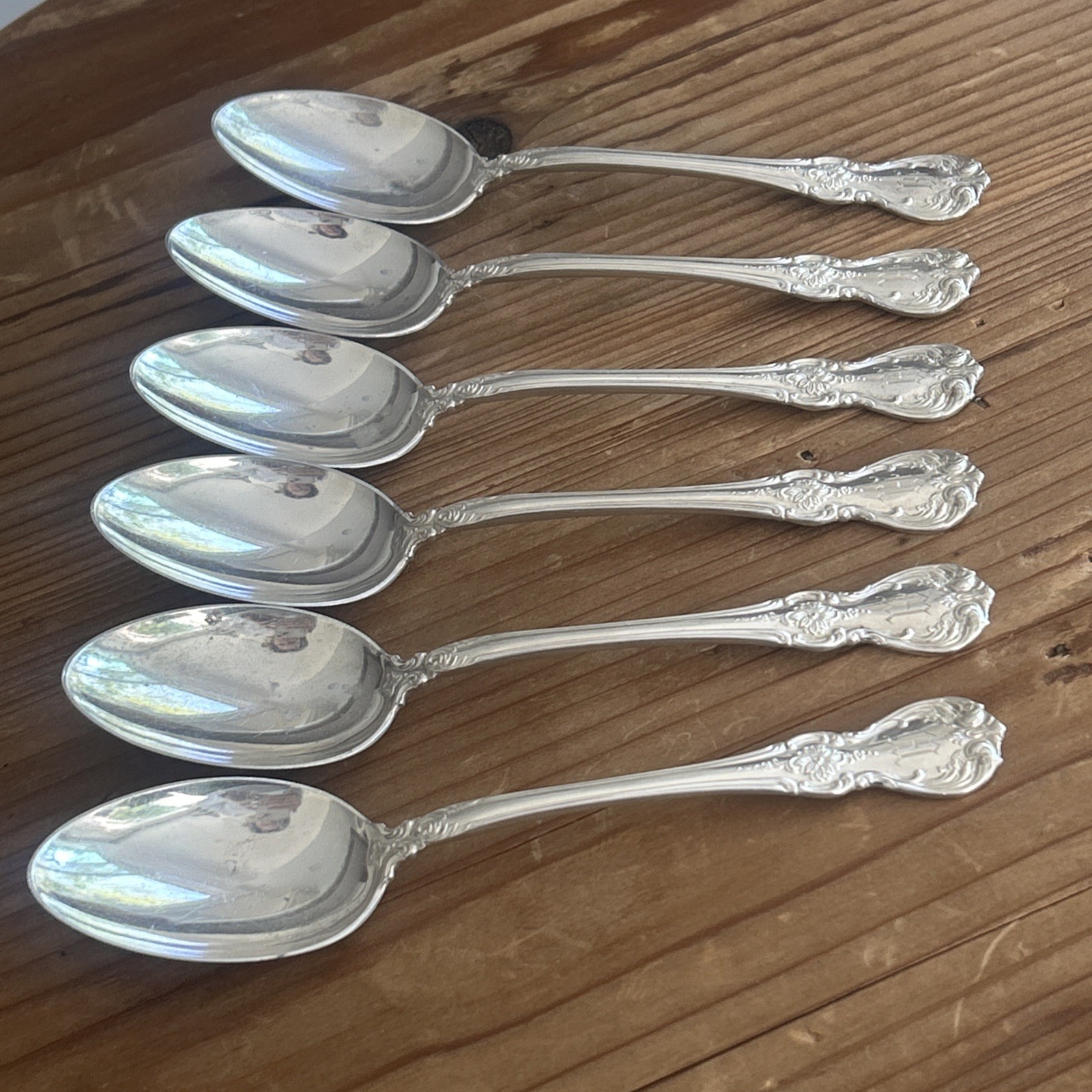 (6) Old Master by Towle 925 Sterling Silver Teaspoon 6" abt 168g