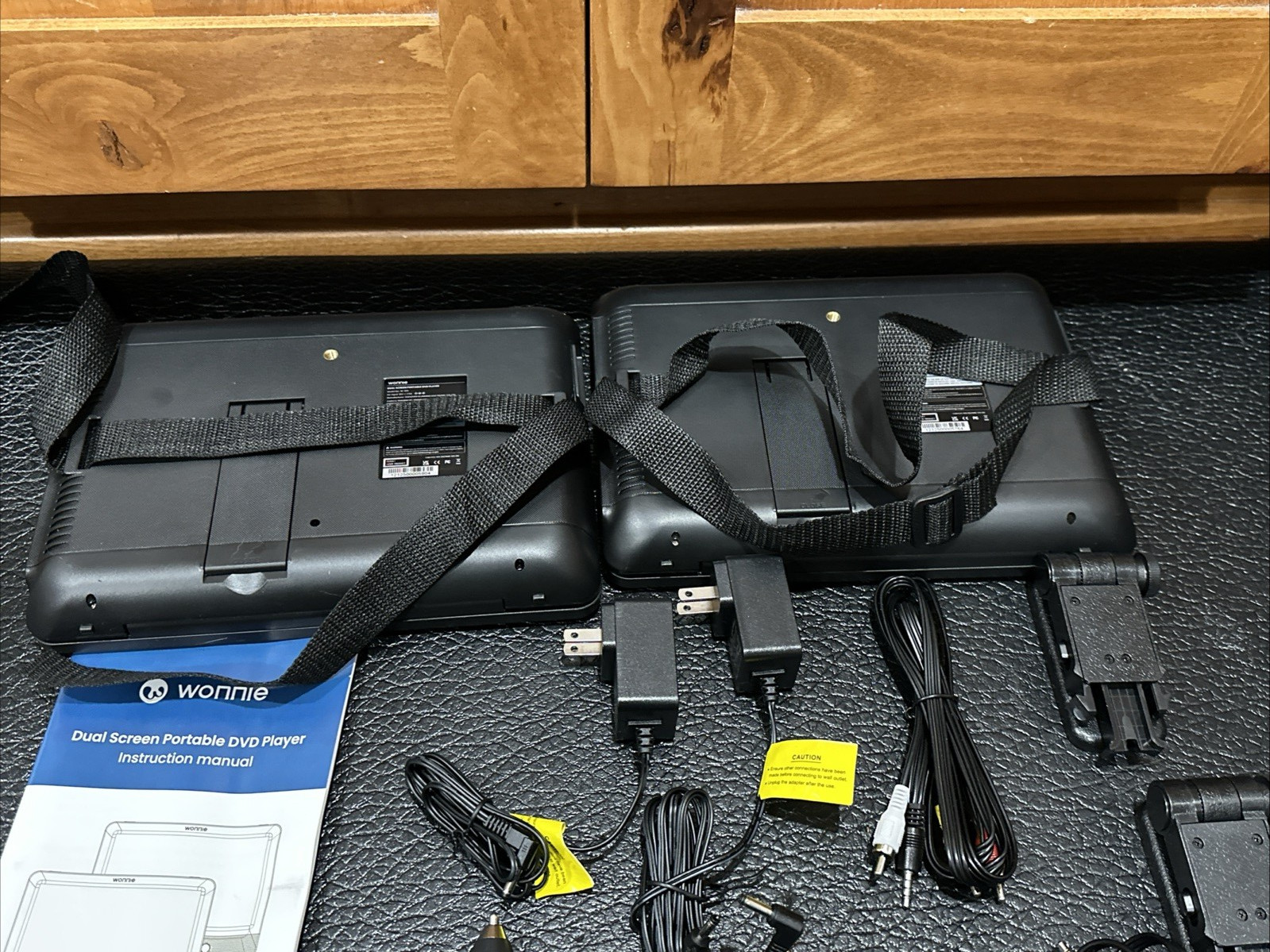 Dual Screen 10.5" Portable DVD Players for Car - 5-Hour Battery, USB/SD Support