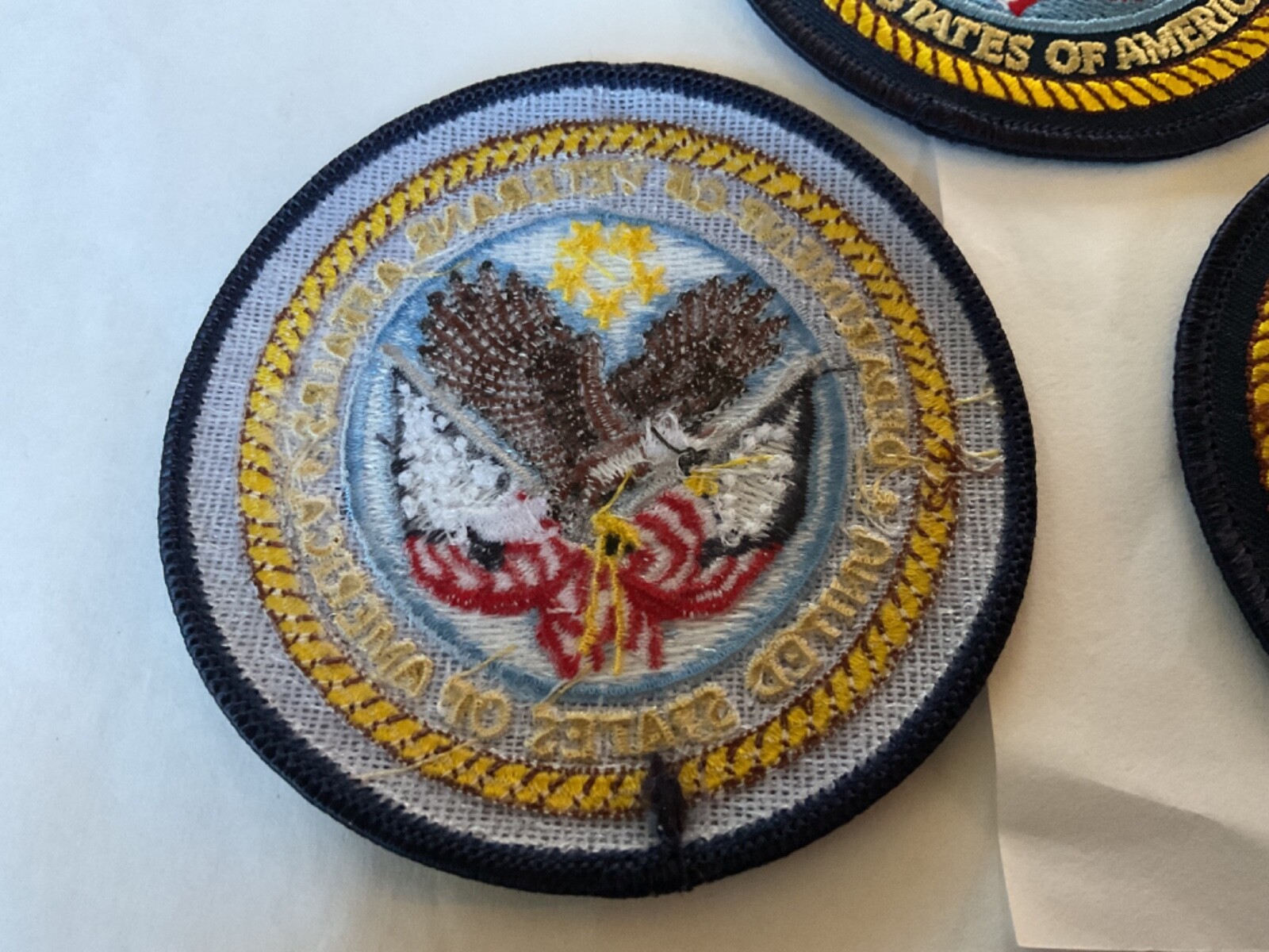 Department Of Veterans Affairs Hat,vest,jacket size collectible patch 3 pieces