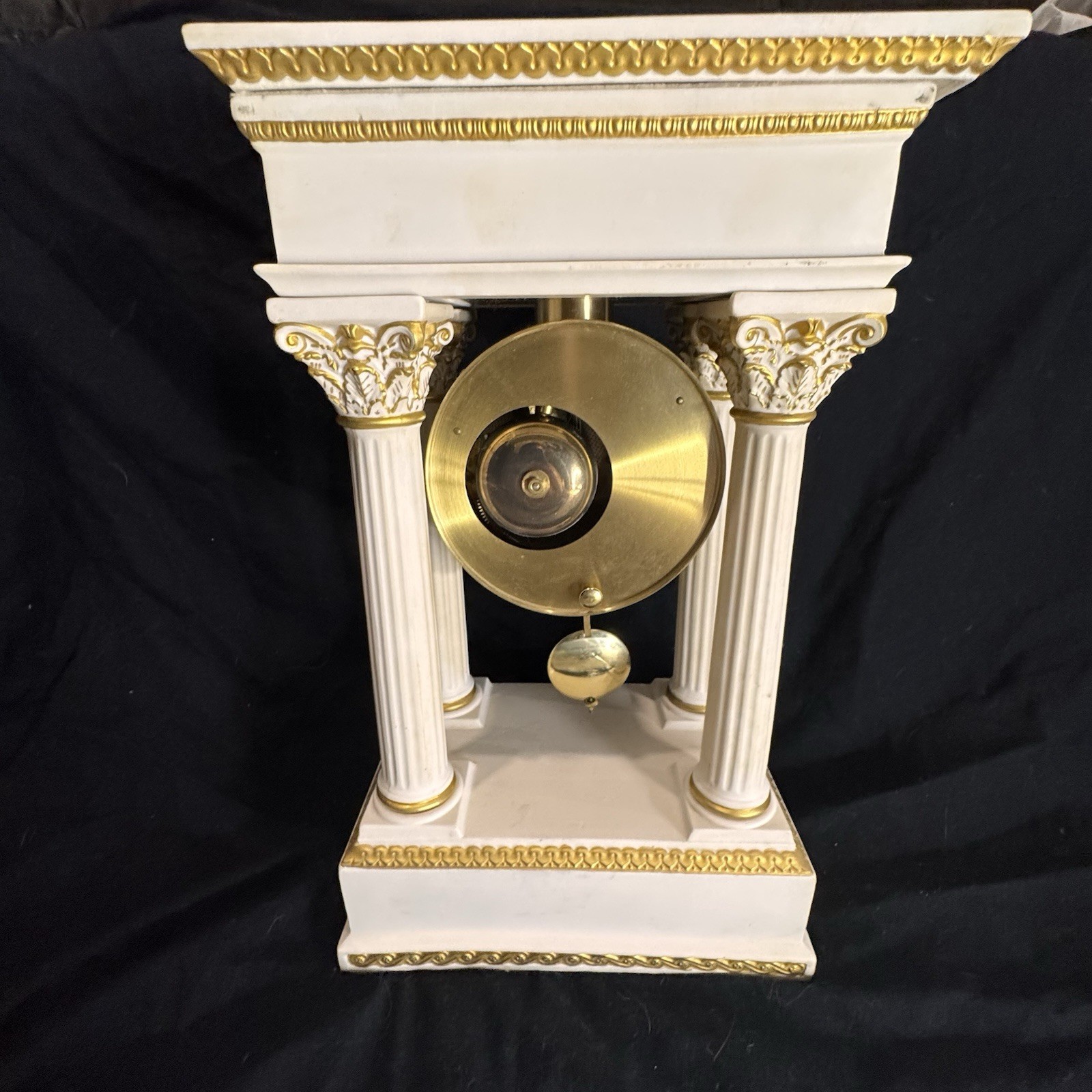 Franklin Mint & Hermle Empress Josephine bisque-porcelain clock