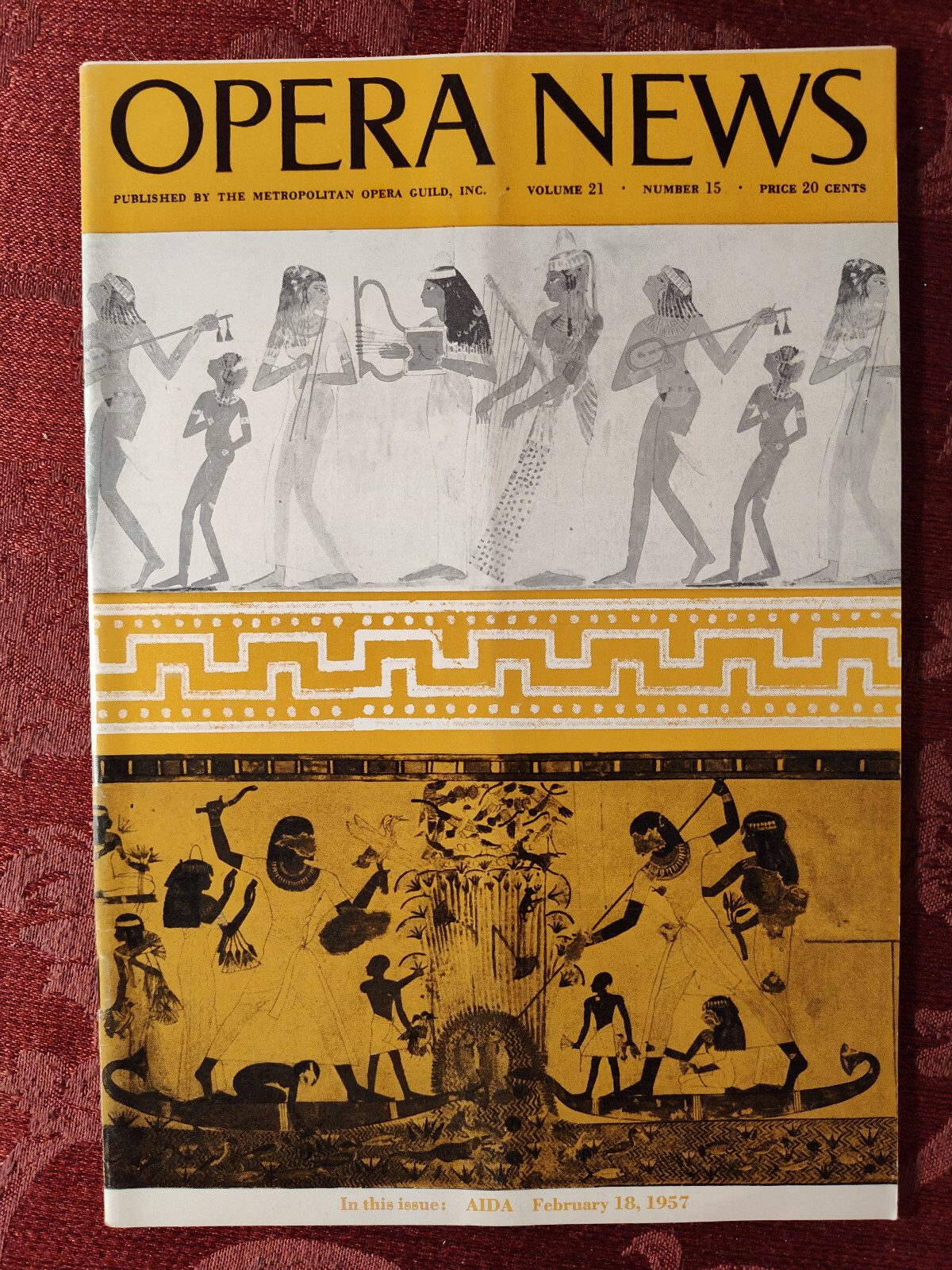 Rare METROPOLITAN OPERA NEWS February 18 1957 VERDI AIDA Antonietta Stella