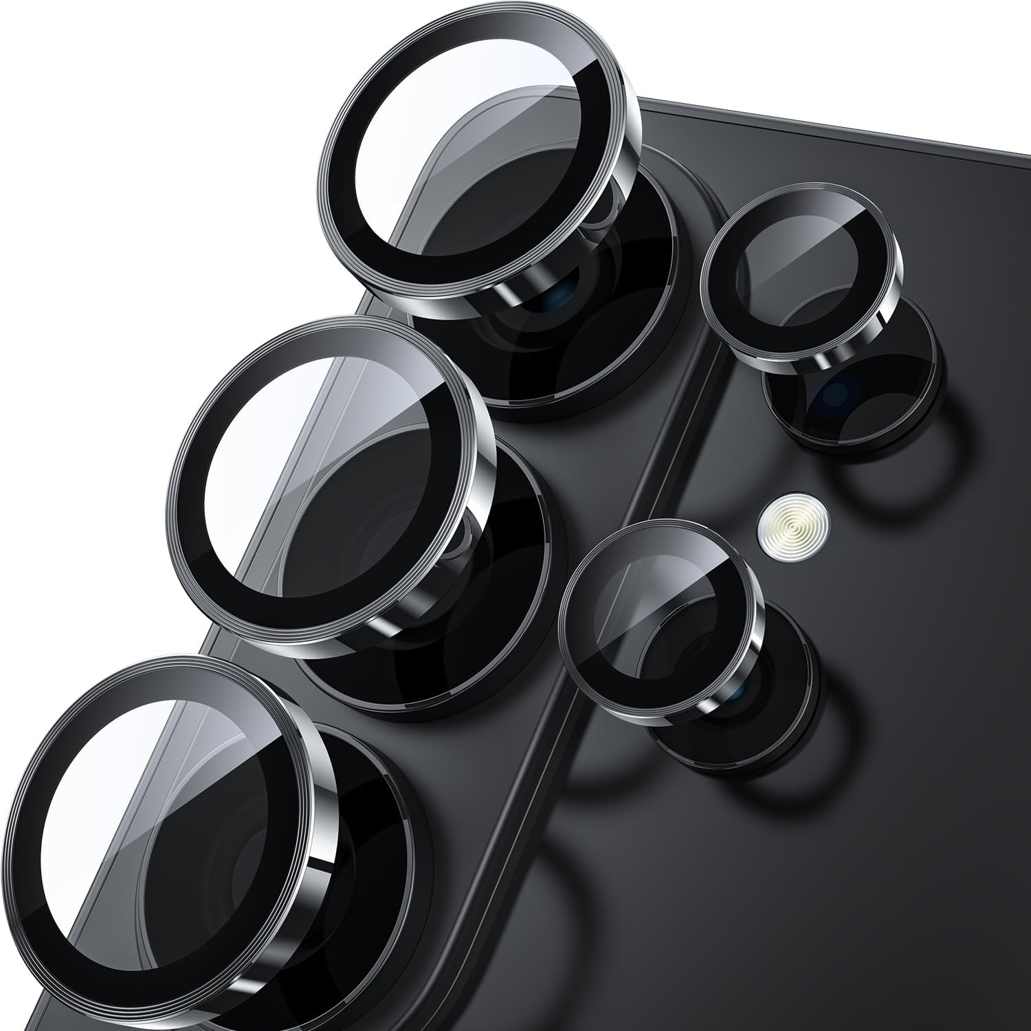 For Samsung Galaxy S26 Ultra/S26+/S26 Metal Rings Camera Lens Protector Cover