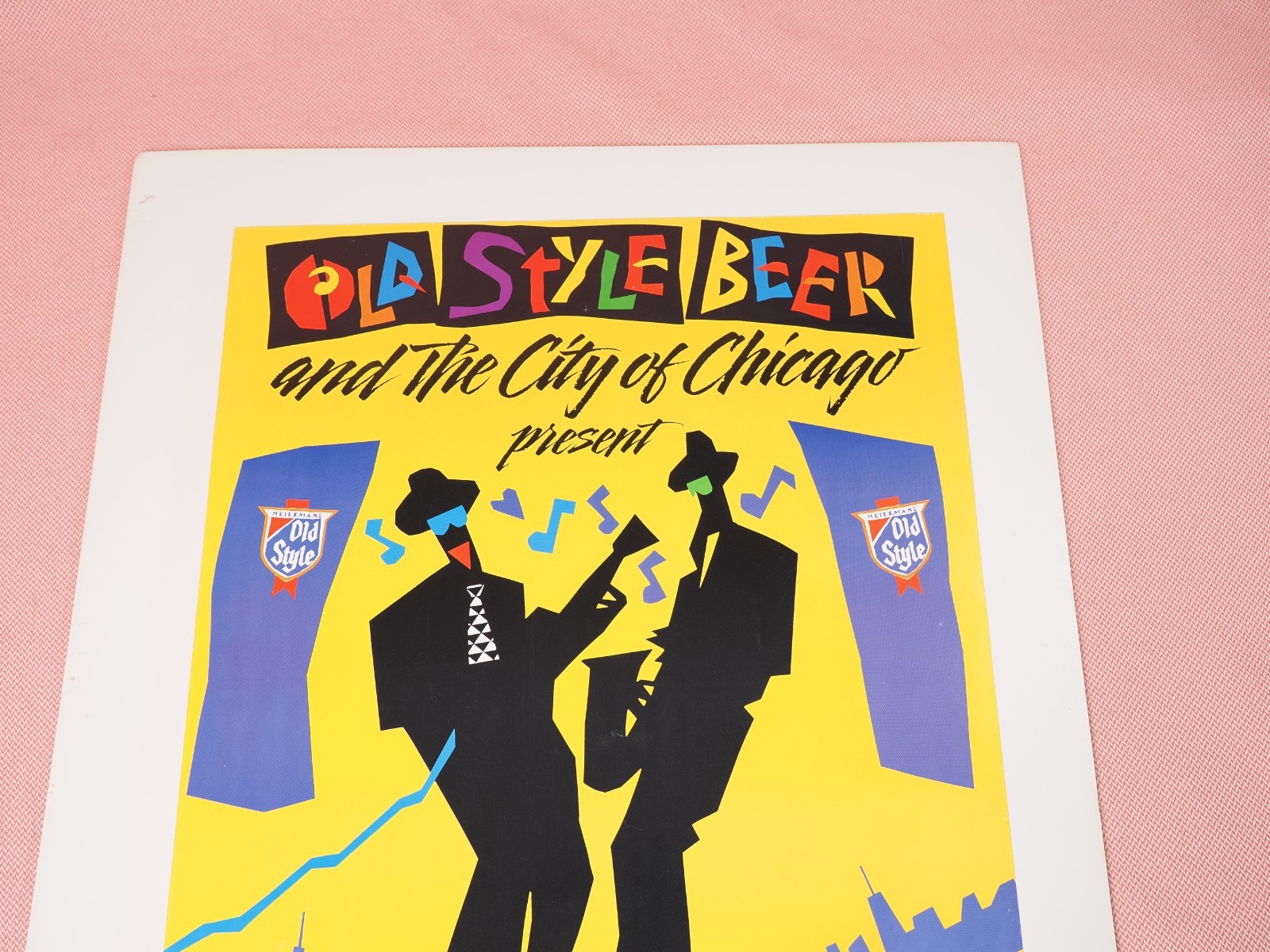 Chicago Blues Festival 1989 Original Poster Old Style Beer 24" x 18"