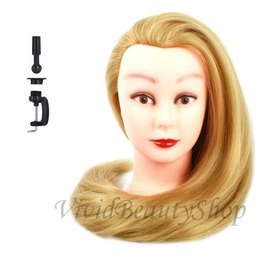 28" Cosmetology Mannequin Hair Hairdresser Training Manikin Doll Wig Head Blonde