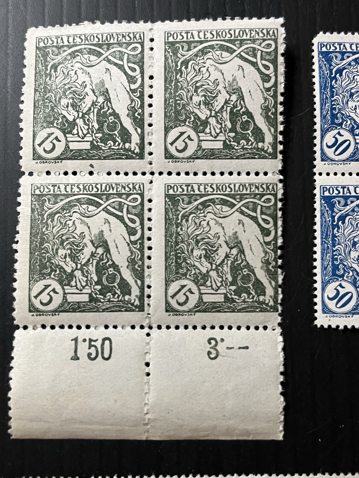 CZECHOSLOVAKIA - 1919, Collection of several Blocks - MNH