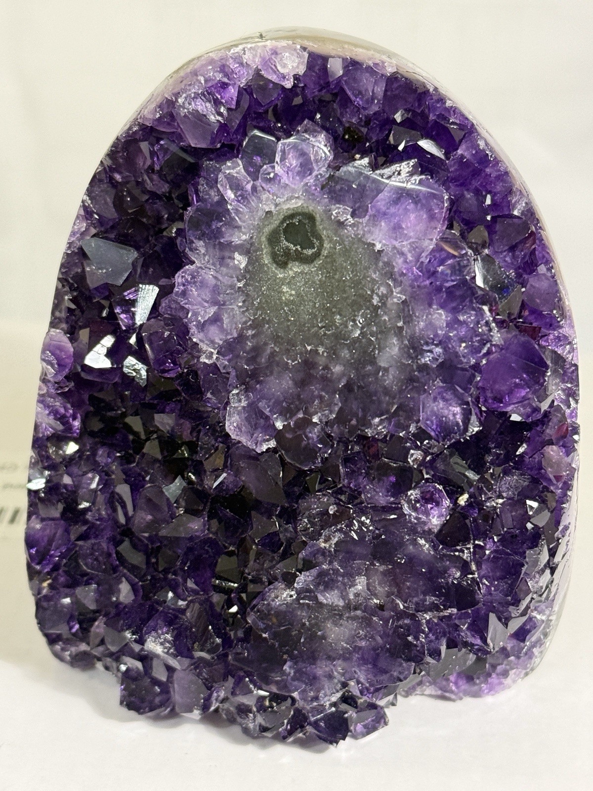 Amethyst Geode Crystal Stromatolite Specimen