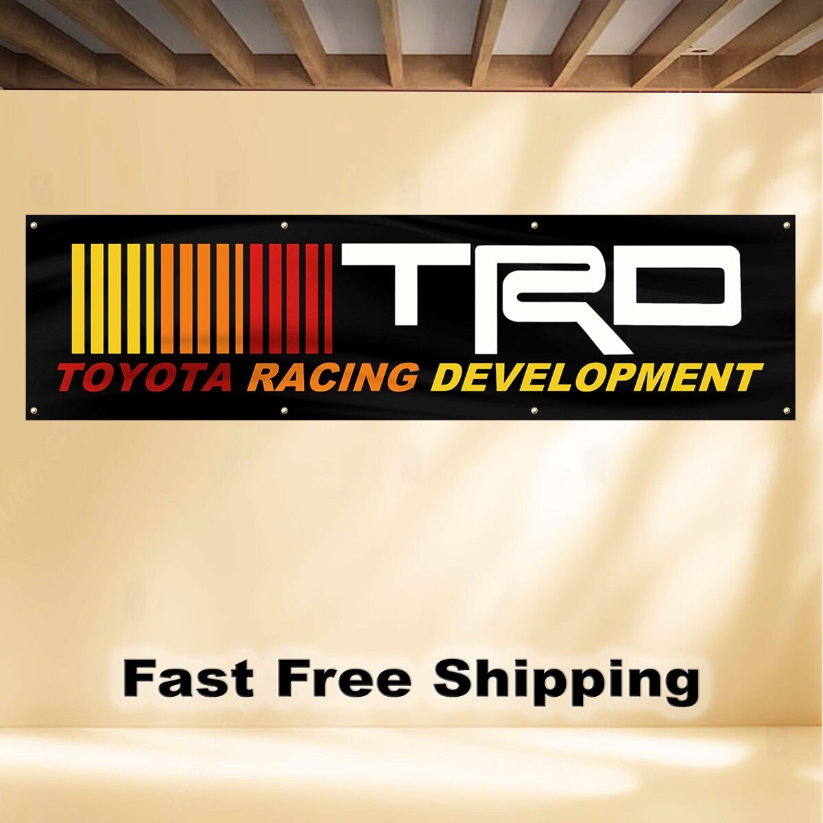 TRD 2'X8' BANNER FLAG TOYOTA RACING DEVELOPMENT