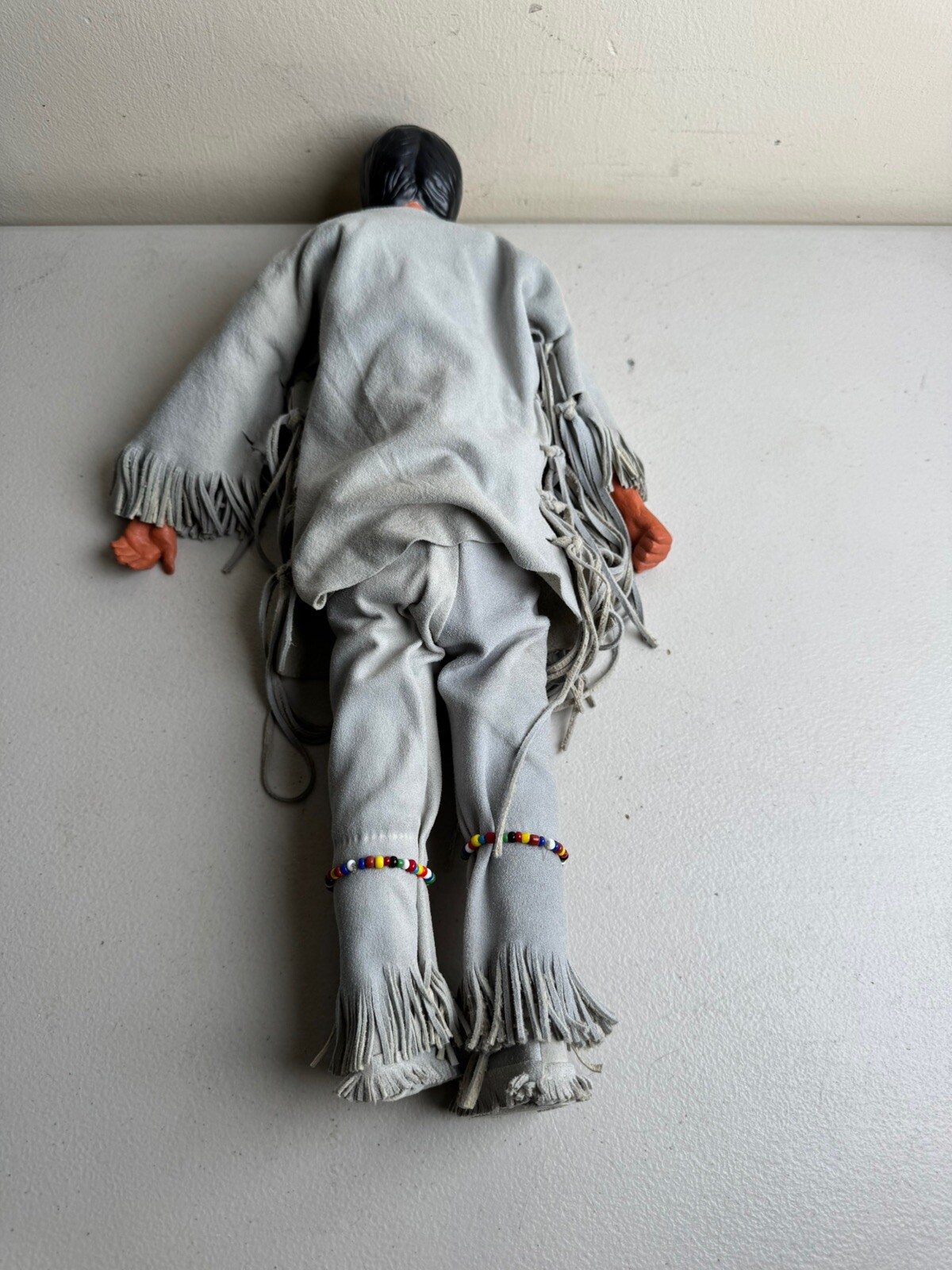 VINTAGE INDIANA STONEWARE NATIVE AMERICAN INDIAN CHIEF DOLL "KOKOMOKO" 1965