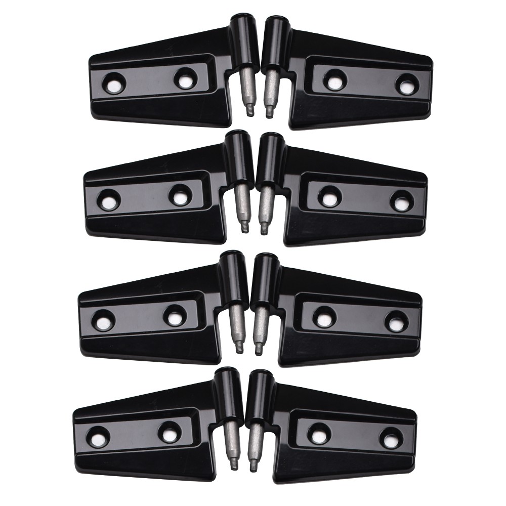 FOR 2007-2018 Jeep Wrangler JK Body Door Hinge Replacement Set Powder Coat 16pcs