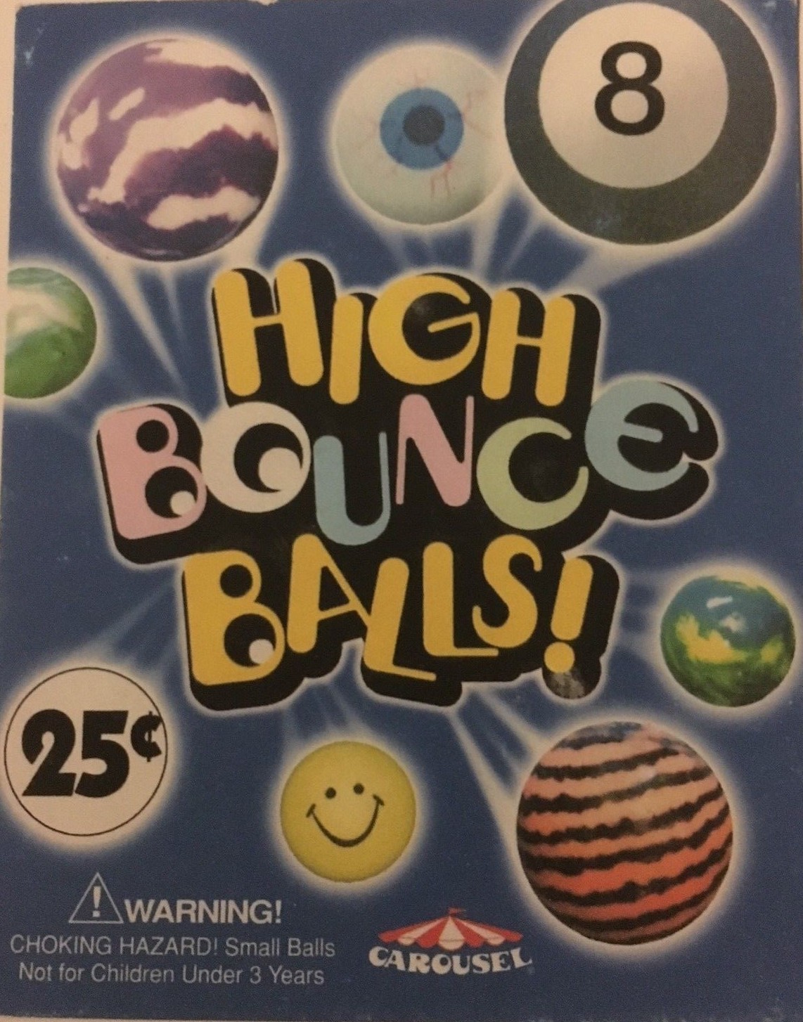 FREE S&H 100 1" SUPERBALLS HIGH BOUNCE VENDING BALLS SUPER BOUNCY CARNIVAL BALL