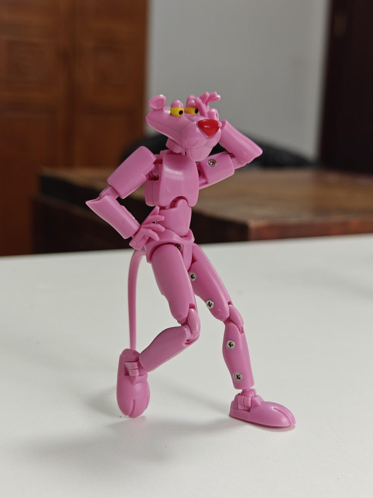 FJ Pink Panther Model Toys Action Figure Collection Hobby Children's Gift