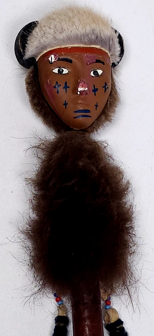 Vintage Native American Ceremonial Beaded Lance Spear 58" Indian Coup Staff