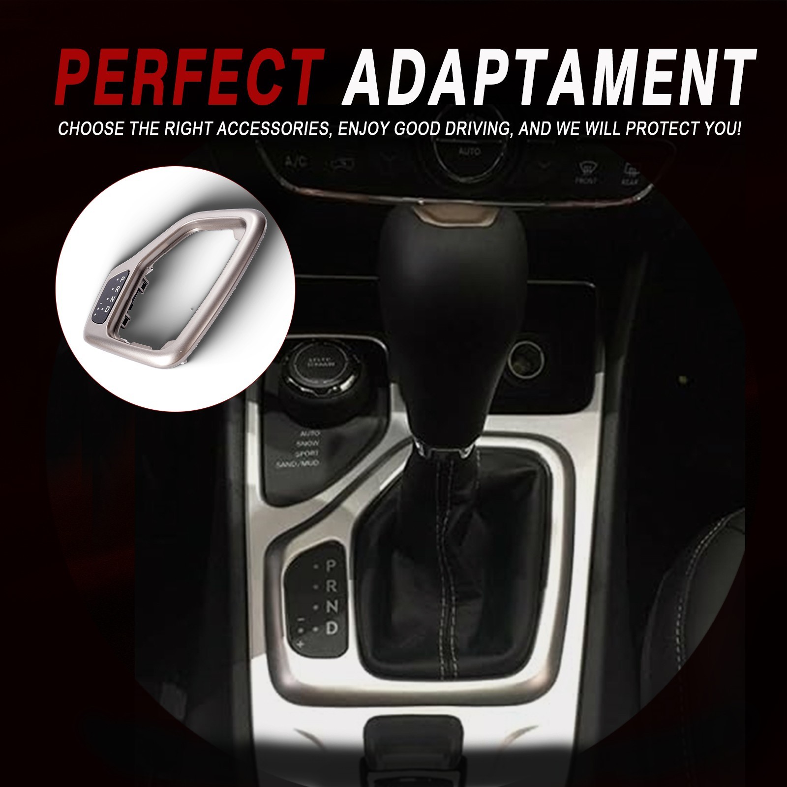 Transmission Shifter Bezel Factory with Wire Harness for 014-2018 Jeep Cherokee