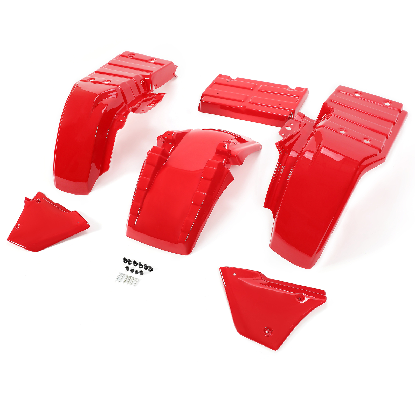6Pcs COMPLETE PLASTIC FENDER KIT FOR 1985-1987 HONDA ATC250ES BIG RED