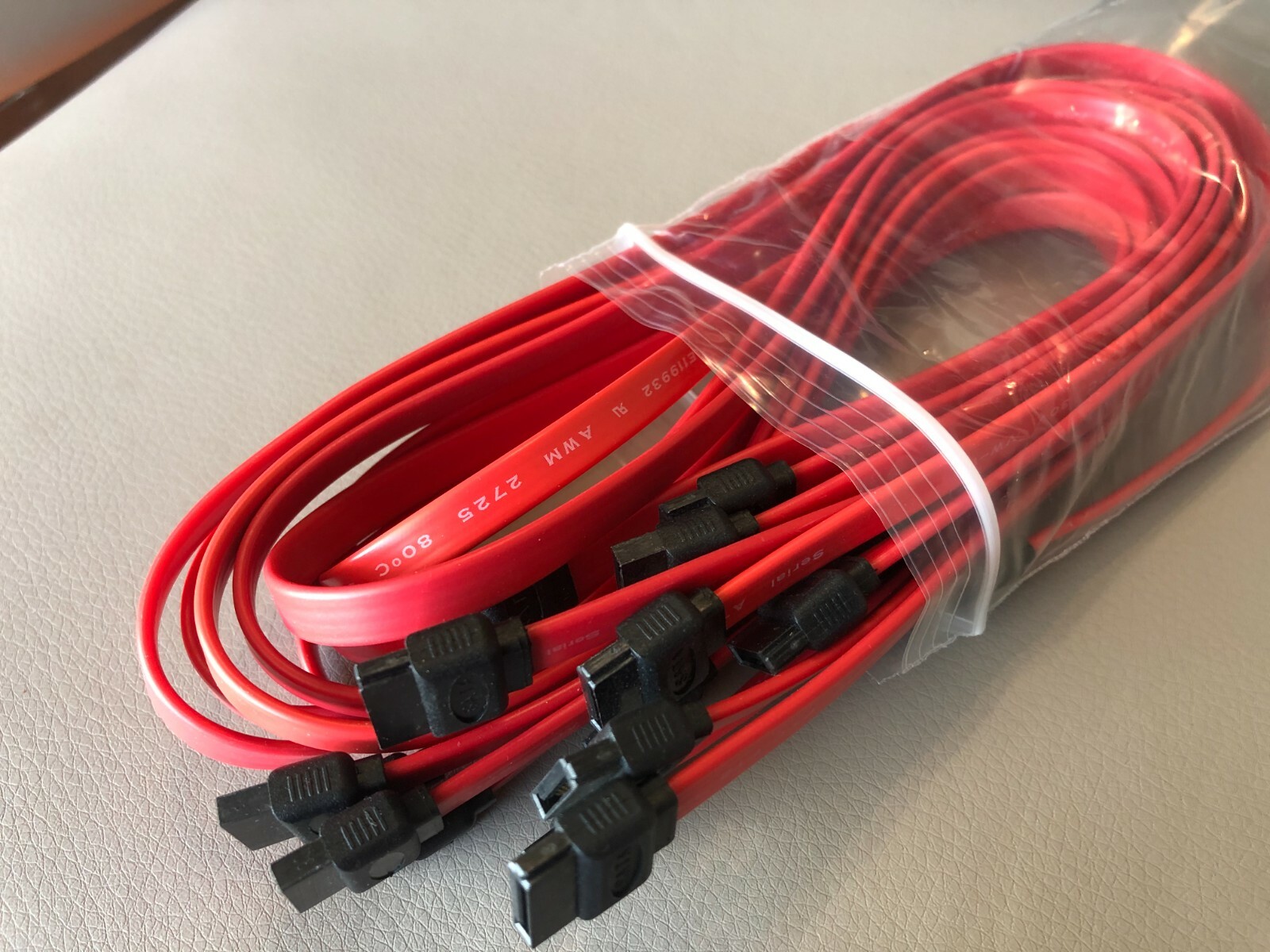 LOT 4 PCs SATA 3.0 cable 6 Gb/s (4x straight To Straight ) , ORIGINAL