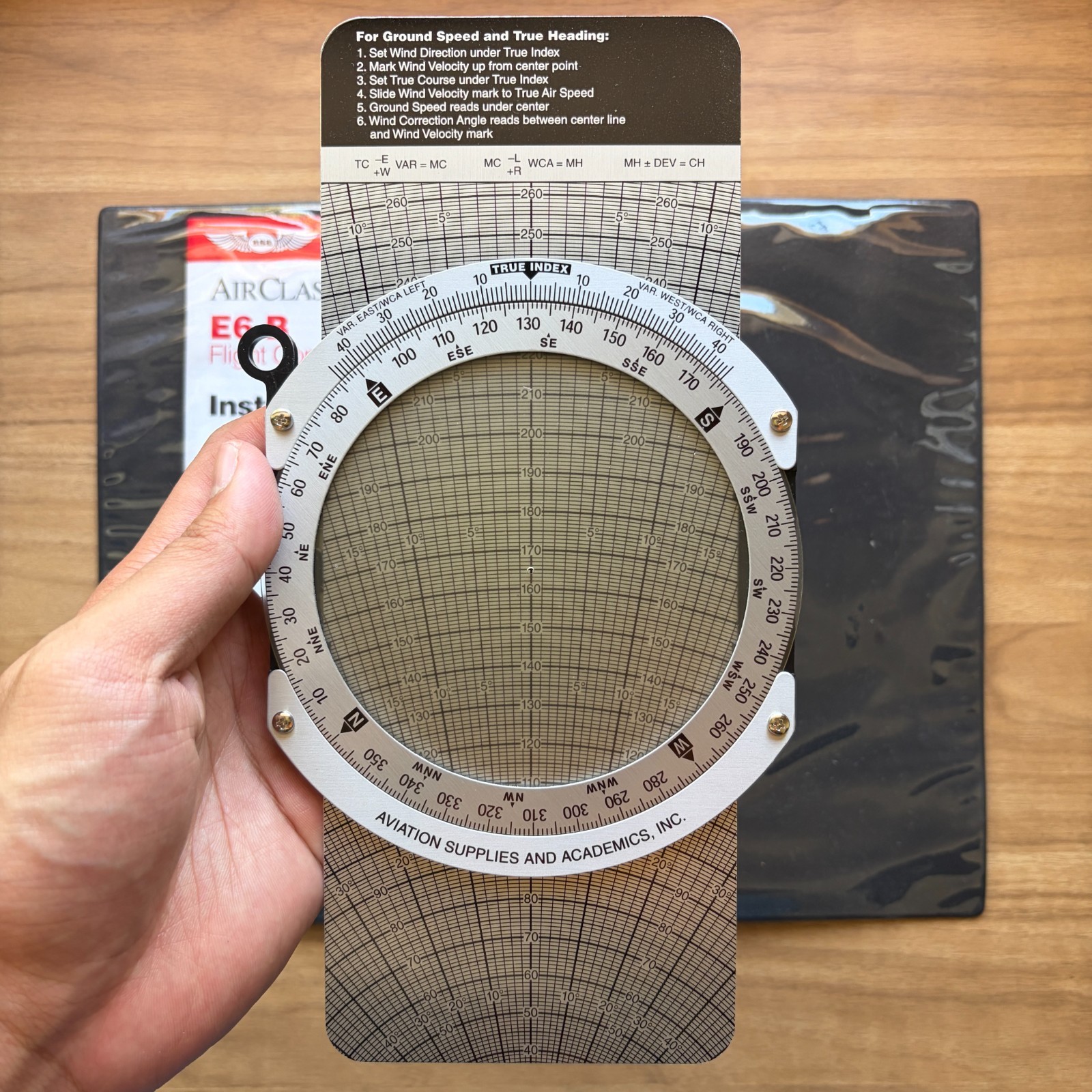 ASA Air Classics E6-B Flight Computer + Rotating Plotter CP-R