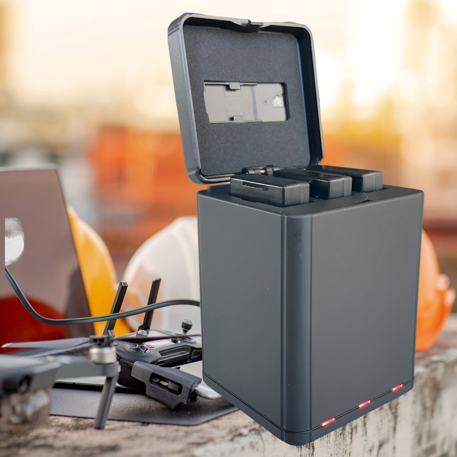 3pcs x 1100mah Lithium Battery for DJI Tello & USB Speed Tello Battery Charger