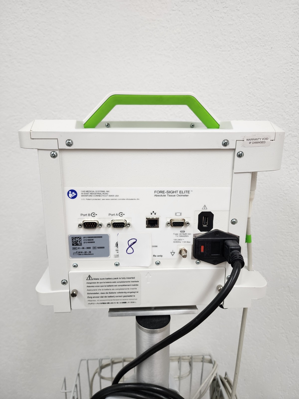 CasMed 01063000 Fore-Sight Elite Absolute Tissue Oximeter with Roller Stand