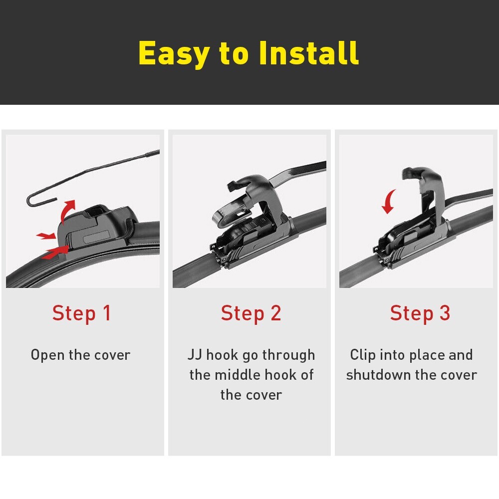 Universal Manual Hand Operated Windshield Wiper for Polaris RZR 900 1000 Ranger