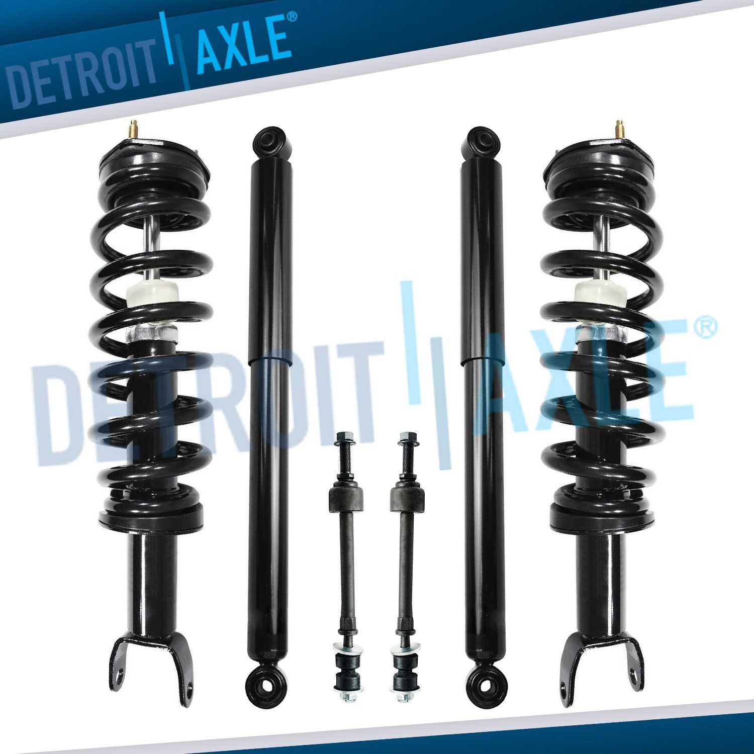 4WD Front Struts & Spring Rear Shocks Sway Bars for 2009 - 2018 Dodge Ram 1500