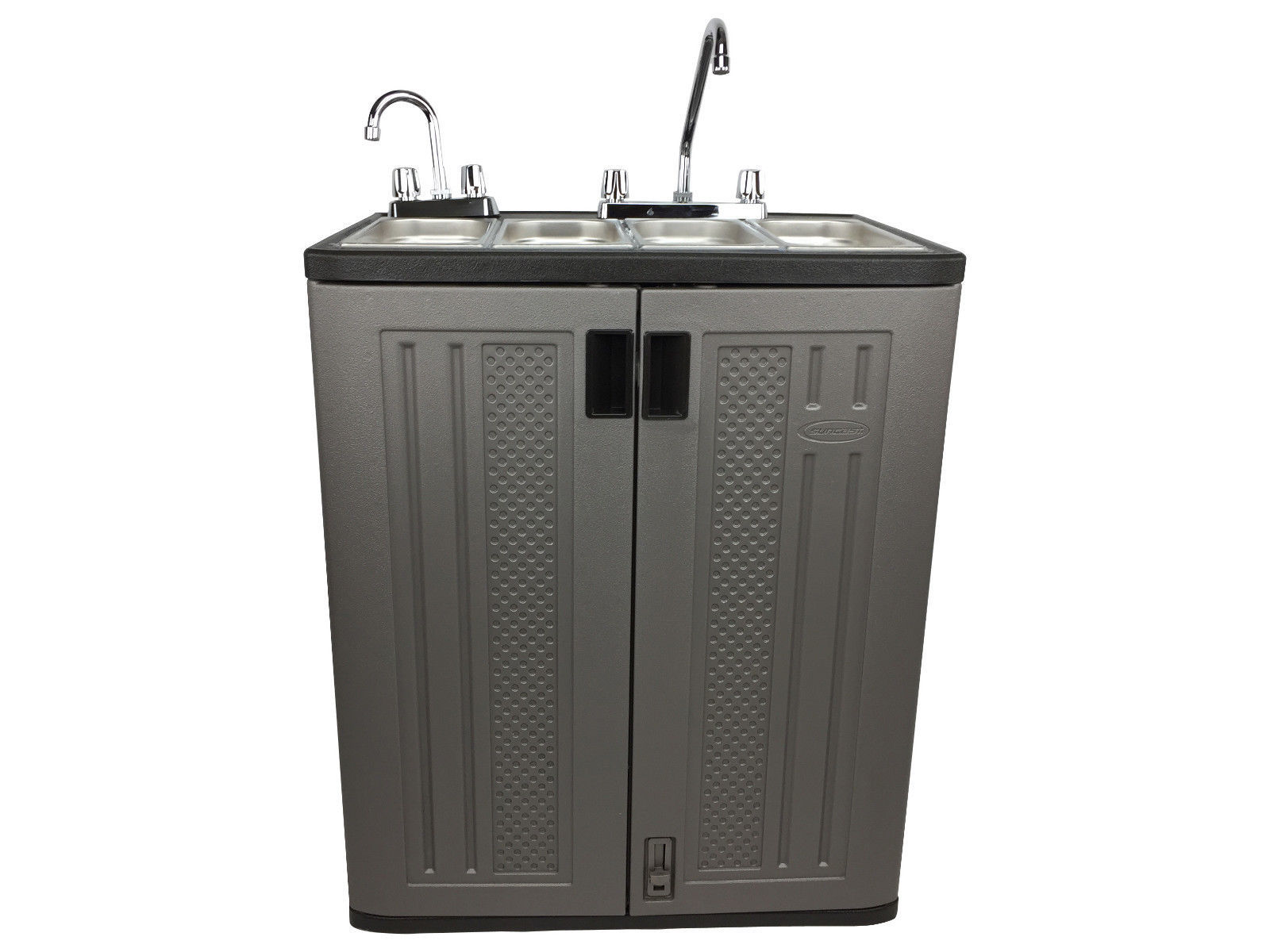 Mobile Concession Sink Portable Food Truck Trailer 4 Compartment Hand Wash Hot