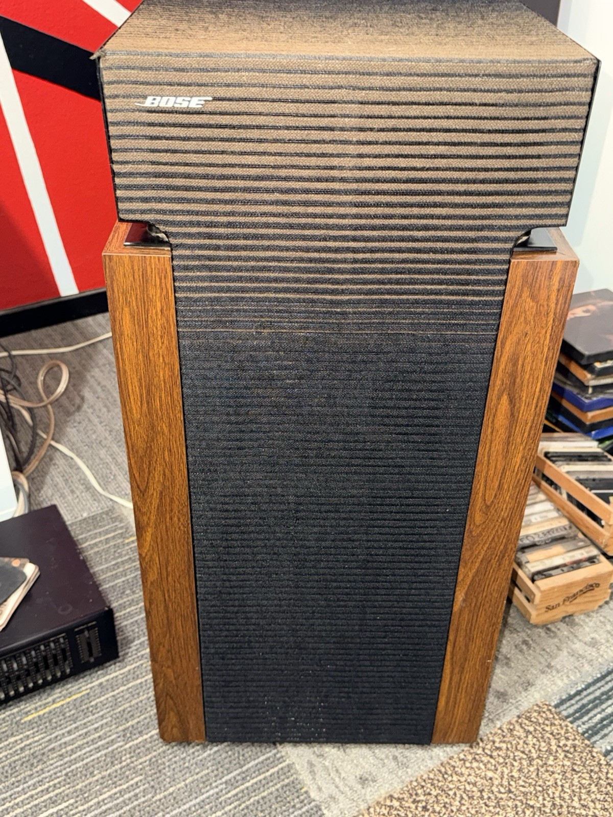 Bose 601 Series II Direct Reflecting Vintage Speakers Vinyl Wood look Finish