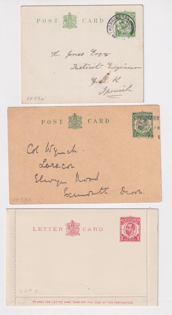 GB QV, EDVII, GV, GVI, QEII x 145 Stationery Registered, Envelopes, Lettercards.