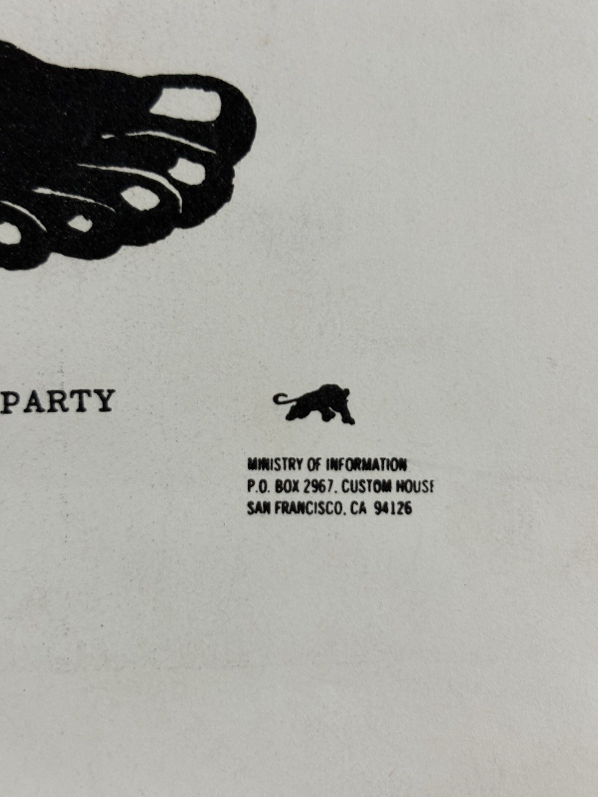 BLACK PANTHER PARTY Political Poster 1967 BPP Emory Douglas BLACK STUDIES Rifle