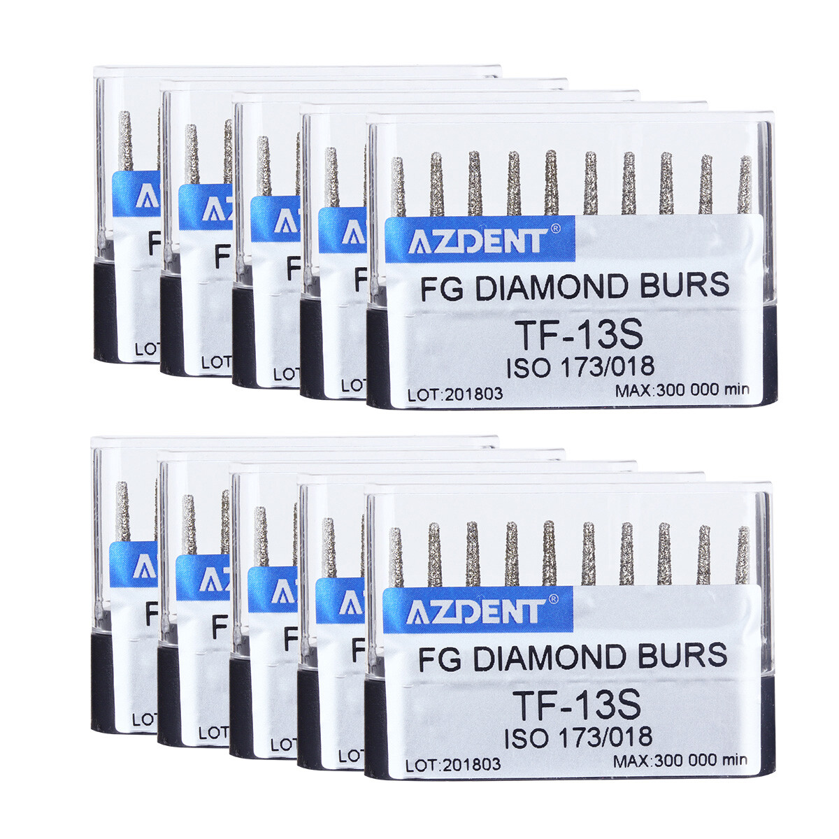100pcs Dental Super Coarse Diamond FG Burs for High Speed Handpiece AZDENT