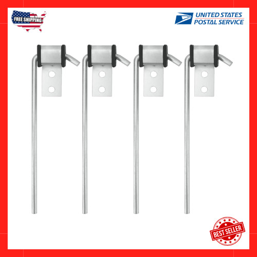 4 Pack Universal Stainless Steel Exhaust Hanger Rod Weld On Heavy Duty Exhaust