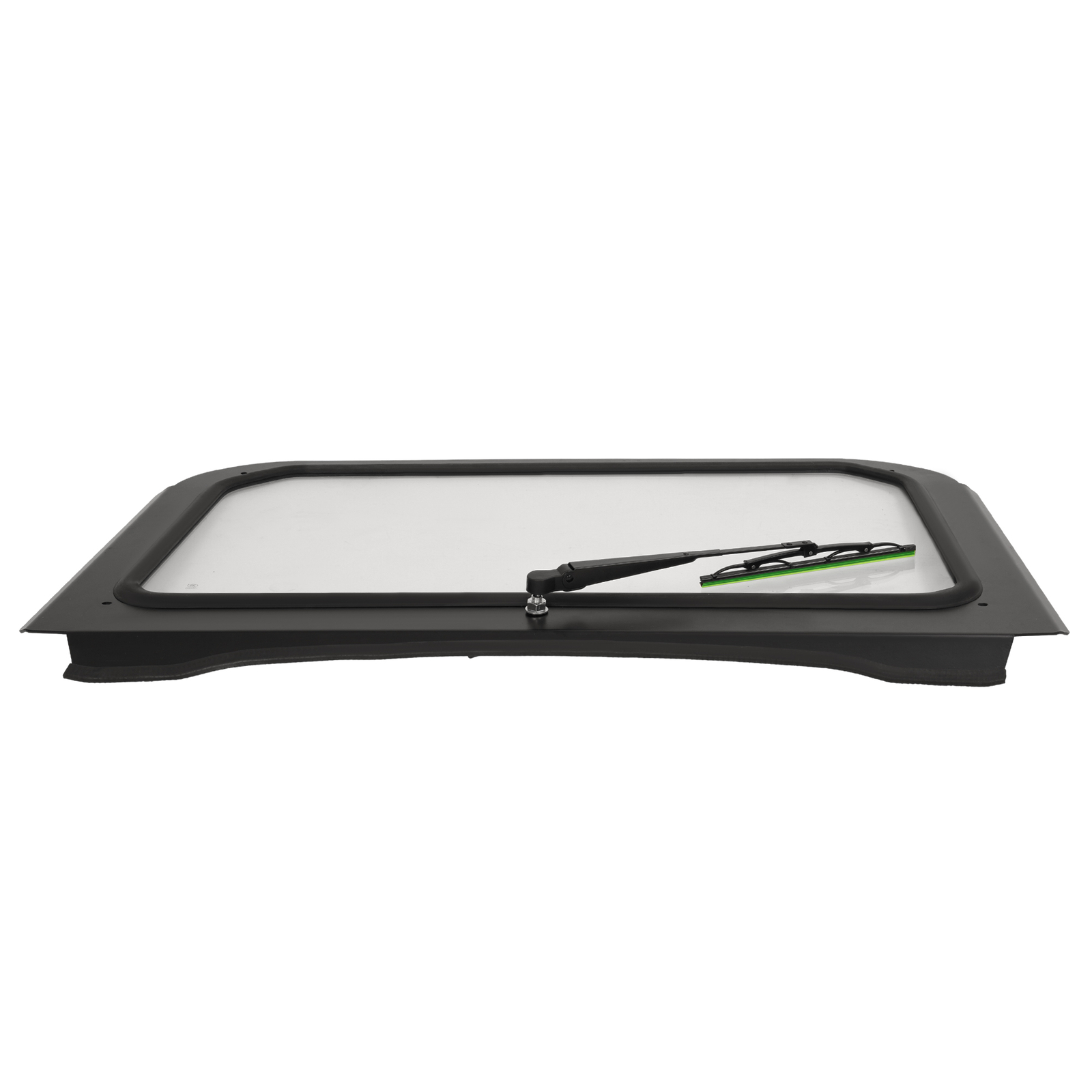 Clear Full Glass Windshield W/ Wiper Black For Polaris RZR 570 800 XP 900 08-14
