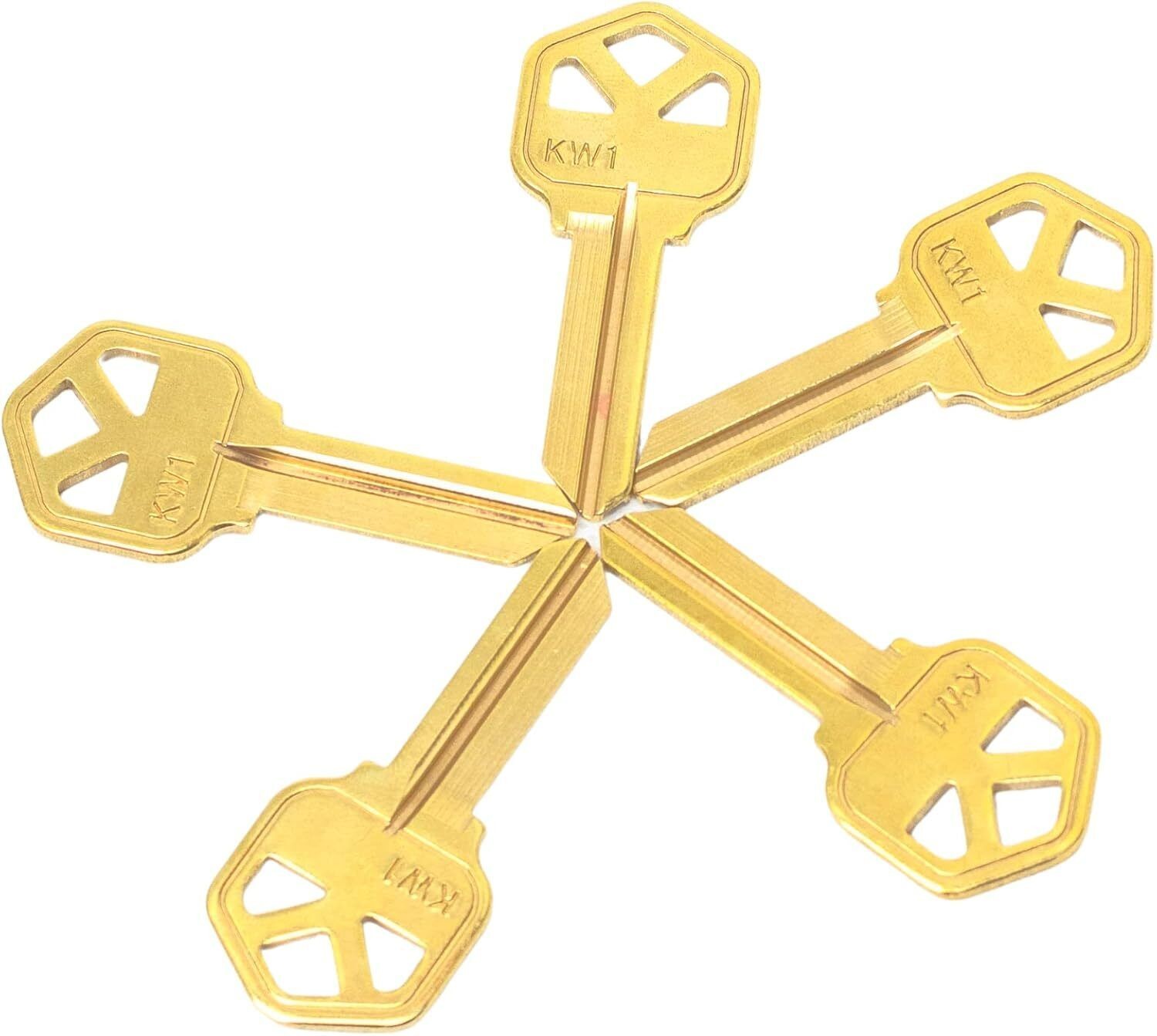 NEW 50PCS KW1 Blank Key Blanks Uncut Blank Keys Copper Structures Blank Keys .